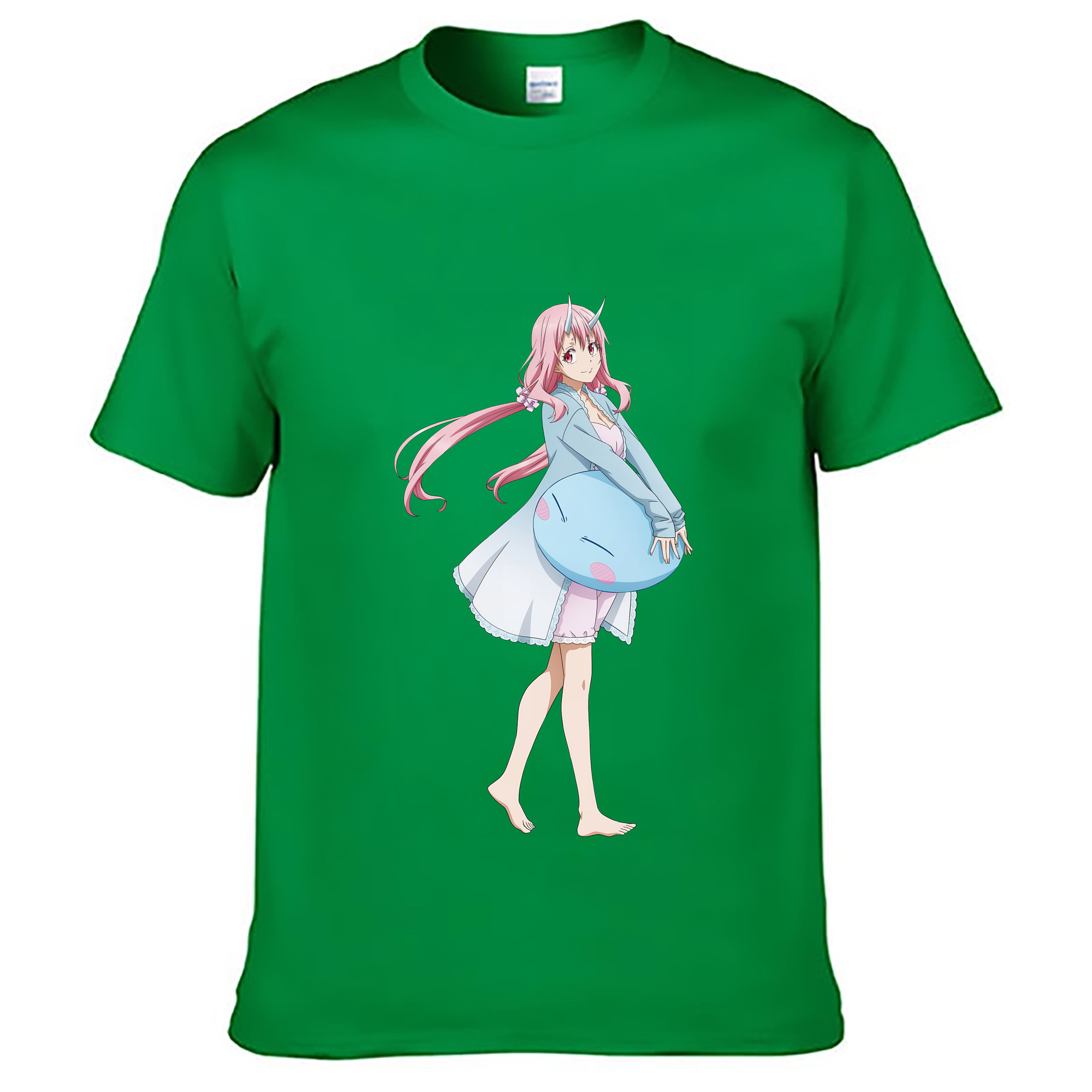 （画像用） 転スラ Regarding Reincarnated to Slime レディースカジュアルプリントTシャツ（綿100％）
