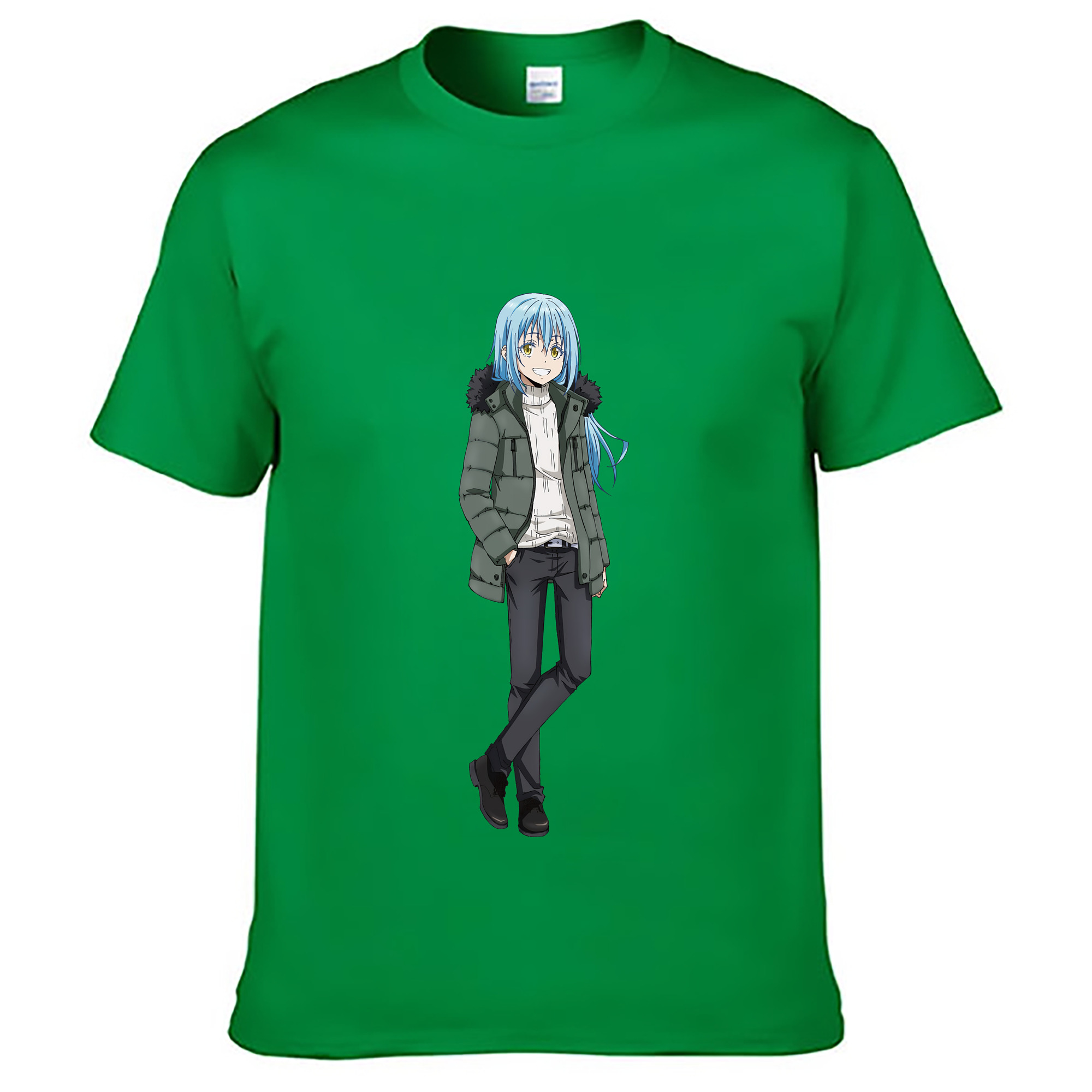 （画像用） 転スラ Regarding Reincarnated to Slime レディースカジュアルプリントTシャツ（綿100％）
