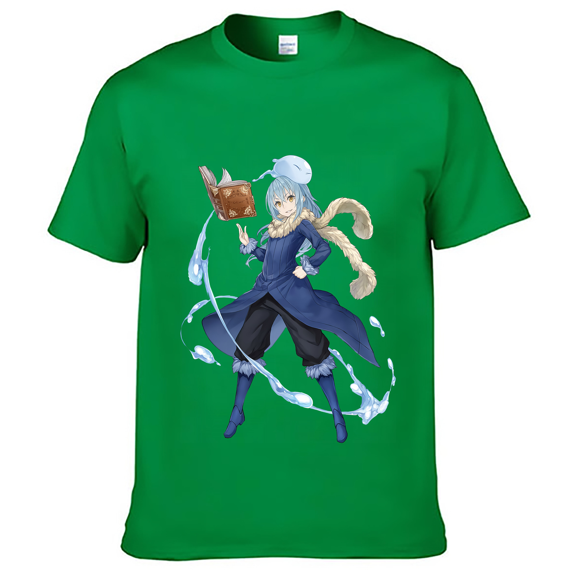 （画像用） 転スラ Regarding Reincarnated to Slime レディースカジュアルプリントTシャツ（綿100％）