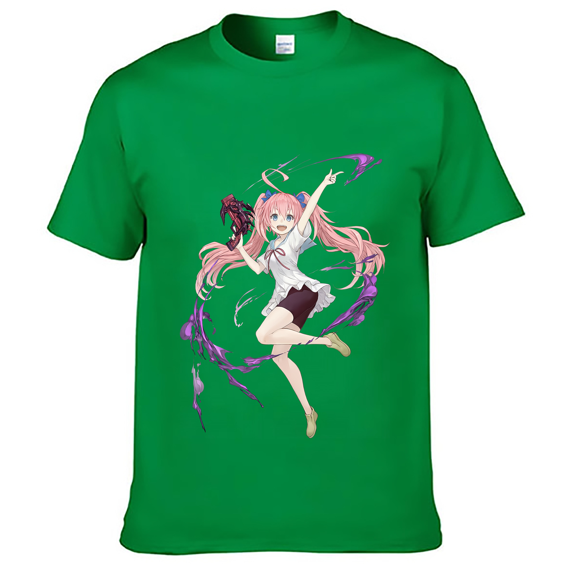 （画像用） 転スラ Regarding Reincarnated to Slime レディースカジュアルプリントTシャツ（綿100％）