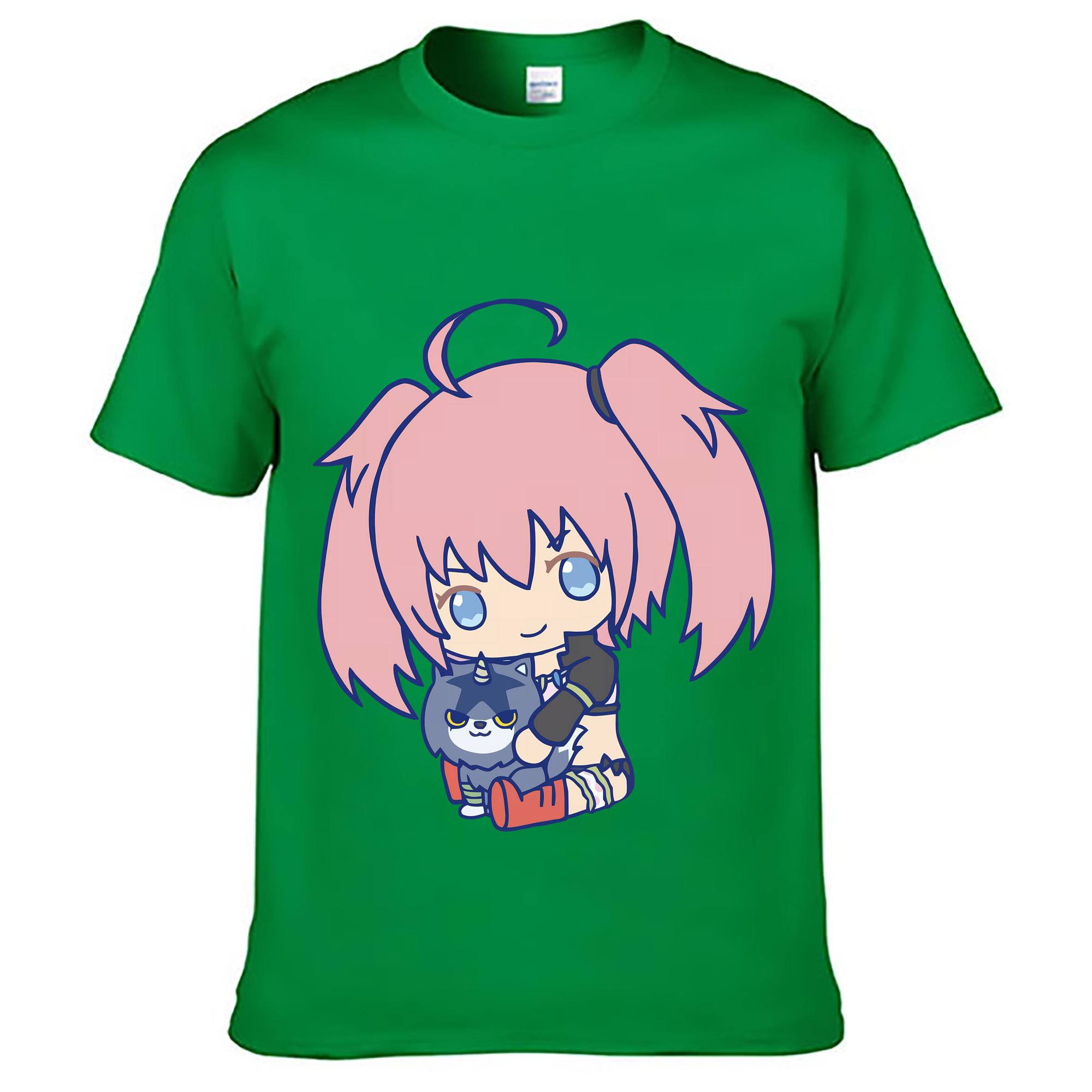 （画像用） 転スラ Regarding Reincarnated to Slime レディースカジュアルプリントTシャツ（綿100％）