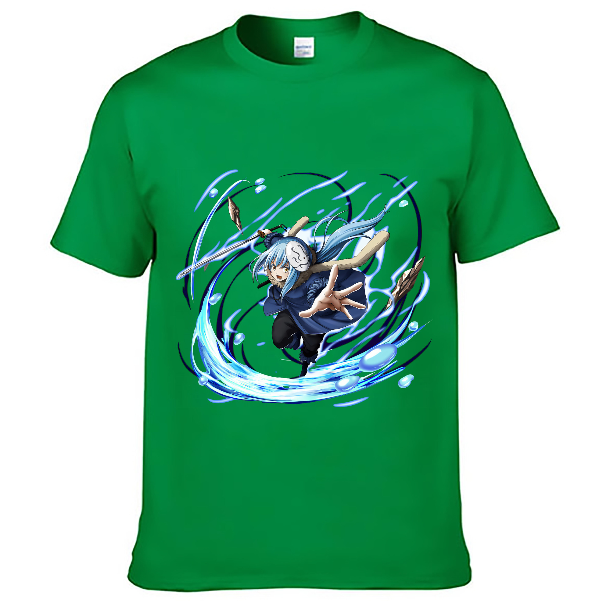 （画像用） 転スラ Regarding Reincarnated to Slime レディースカジュアルプリントTシャツ（綿100％）