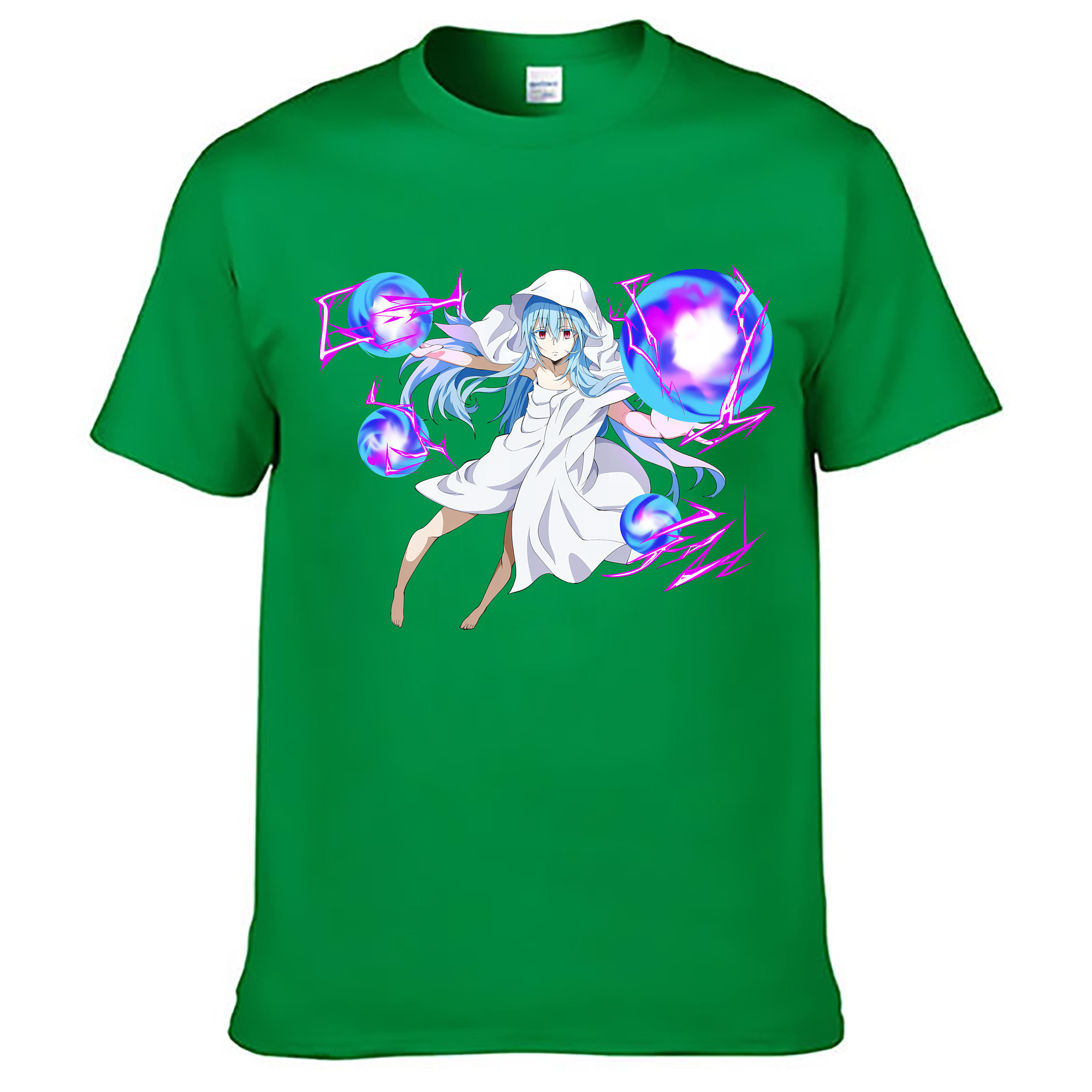 （画像用） 転スラ Regarding Reincarnated to Slime レディースカジュアルプリントTシャツ（綿100％）