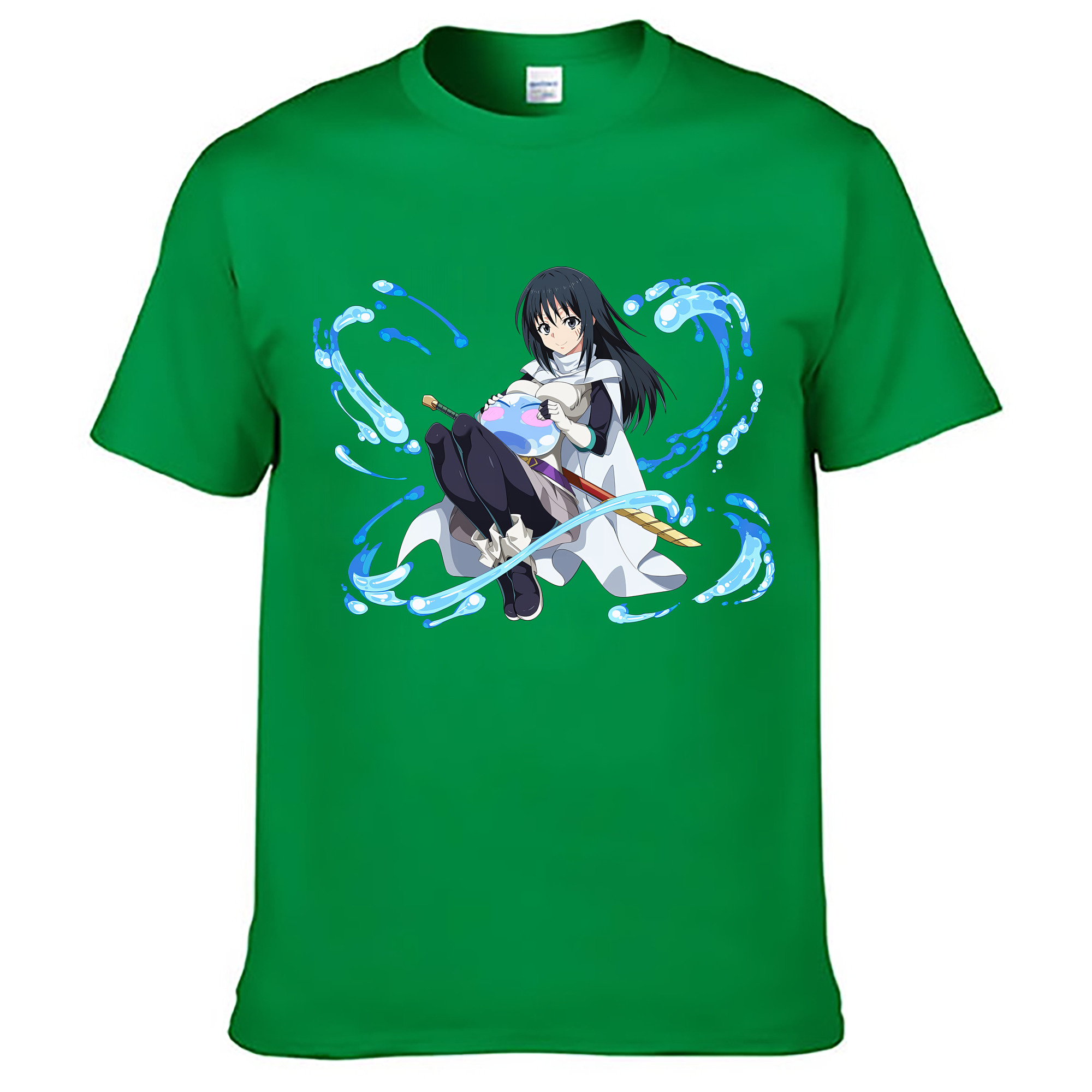 （画像用） 転スラ Regarding Reincarnated to Slime レディースカジュアルプリントTシャツ（綿100％）