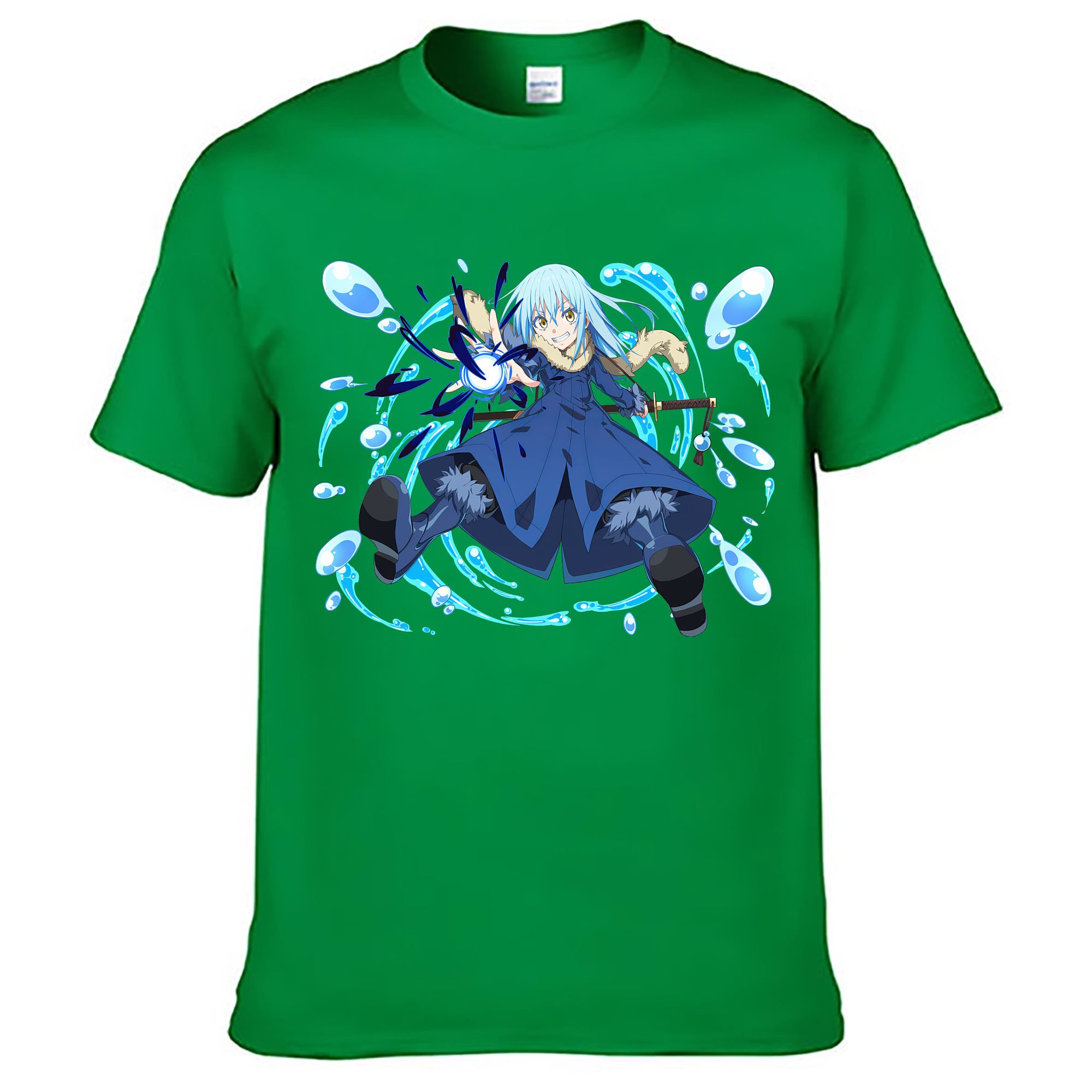 （画像用） 転スラ Regarding Reincarnated to Slime レディースカジュアルプリントTシャツ（綿100％）