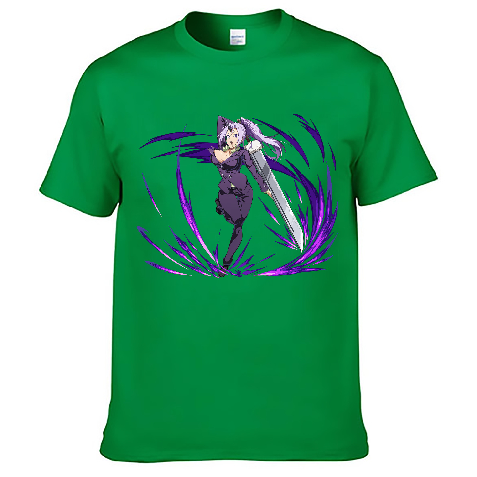 （画像用） 転スラ Regarding Reincarnated to Slime レディースカジュアルプリントTシャツ（綿100％）