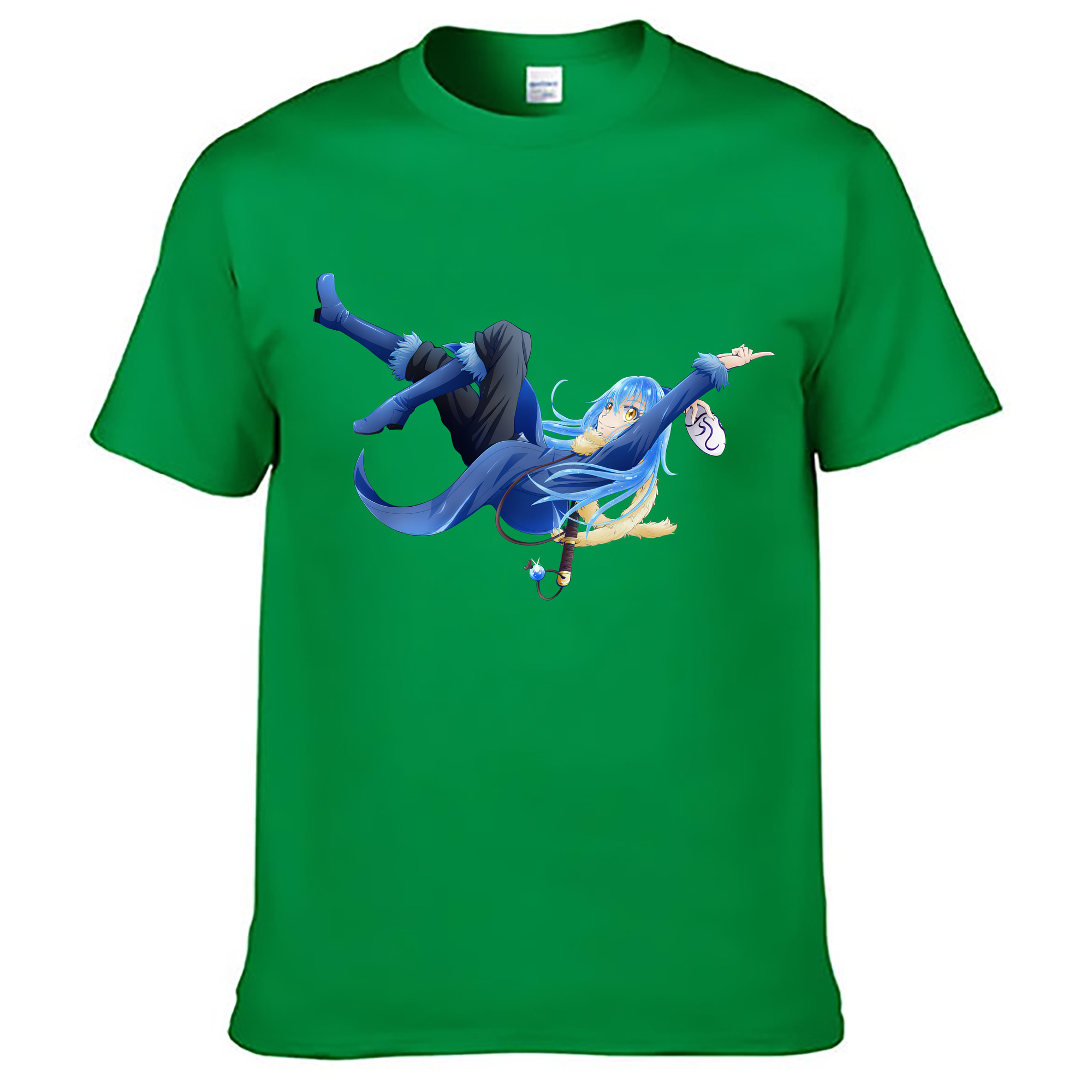 （画像用） 転スラ Regarding Reincarnated to Slime レディースカジュアルプリントTシャツ（綿100％）
