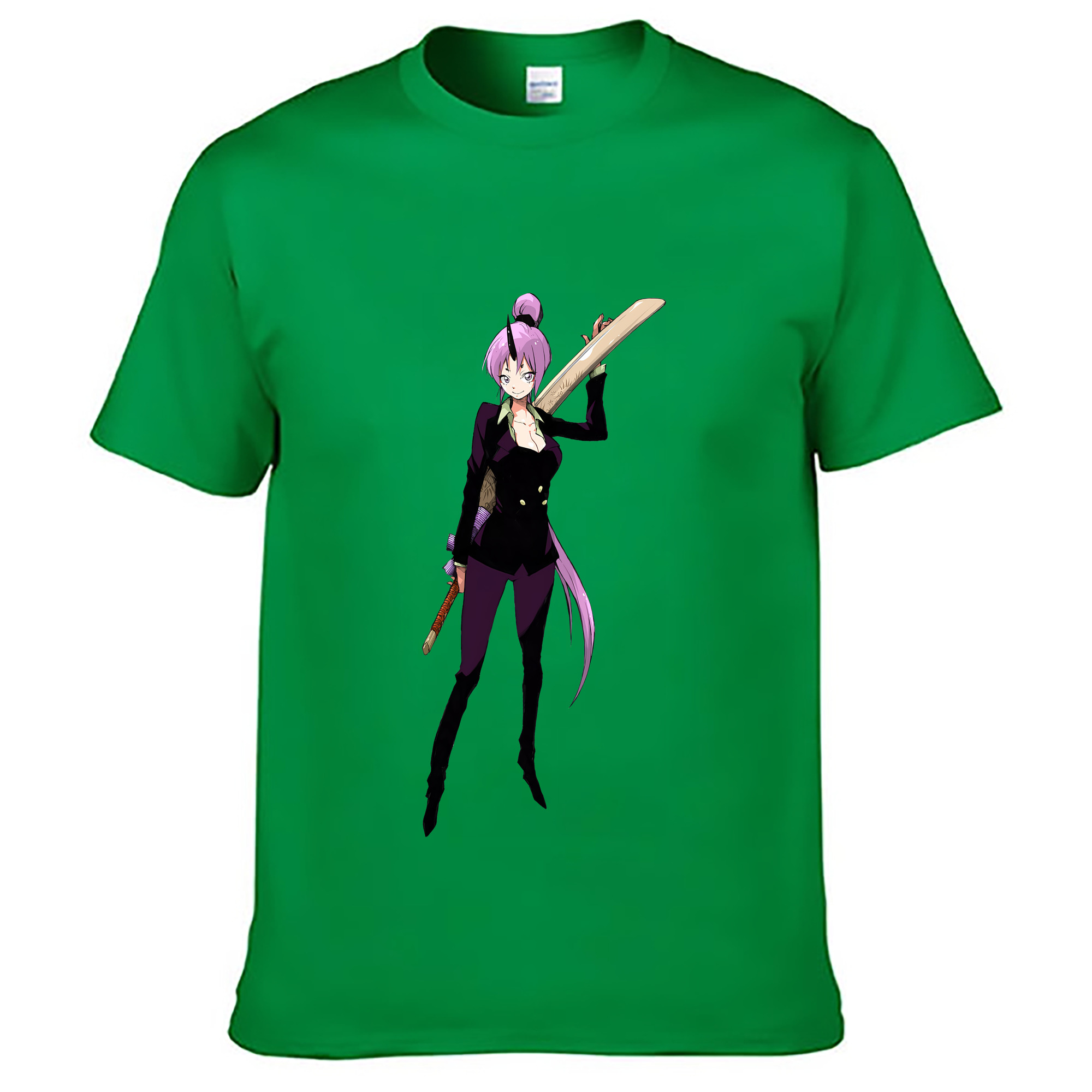 （画像用） 転スラ Regarding Reincarnated to Slime レディースカジュアルプリントTシャツ（綿100％）