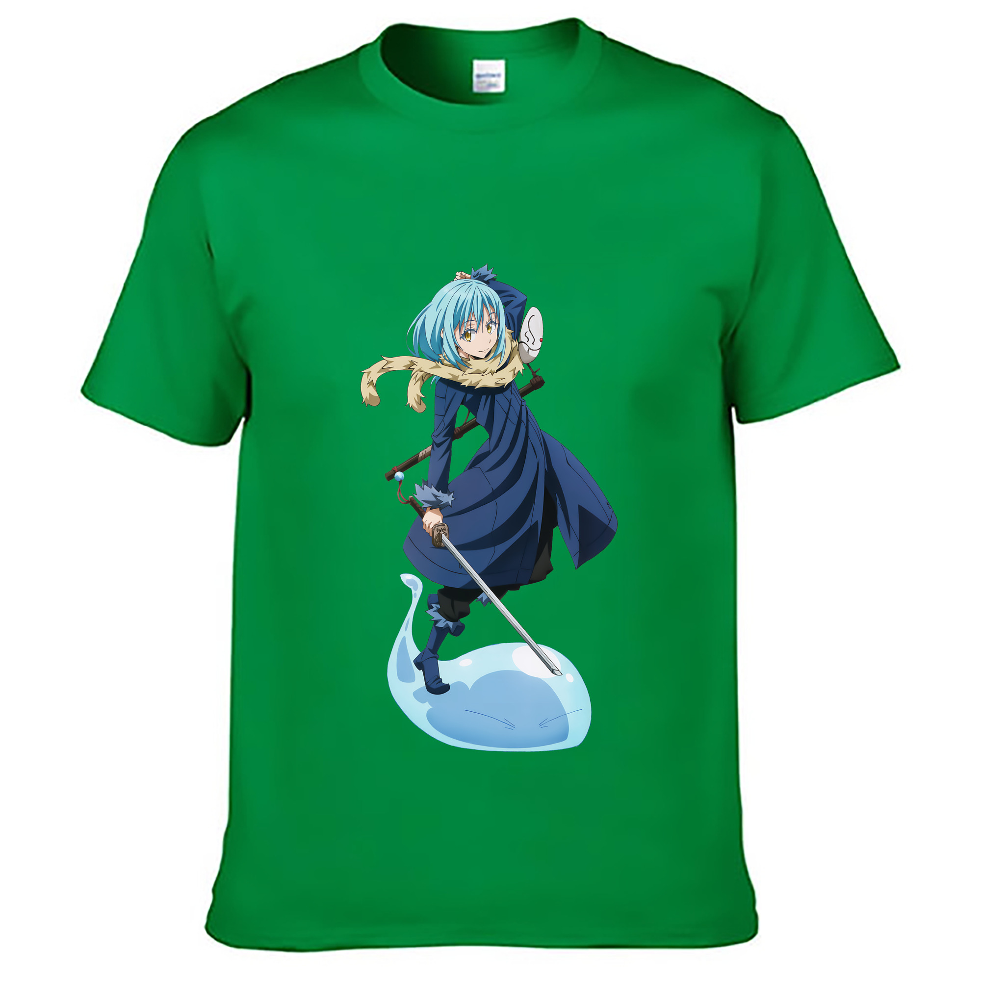 （画像用） 転スラ Regarding Reincarnated to Slime レディースカジュアルプリントTシャツ（綿100％）