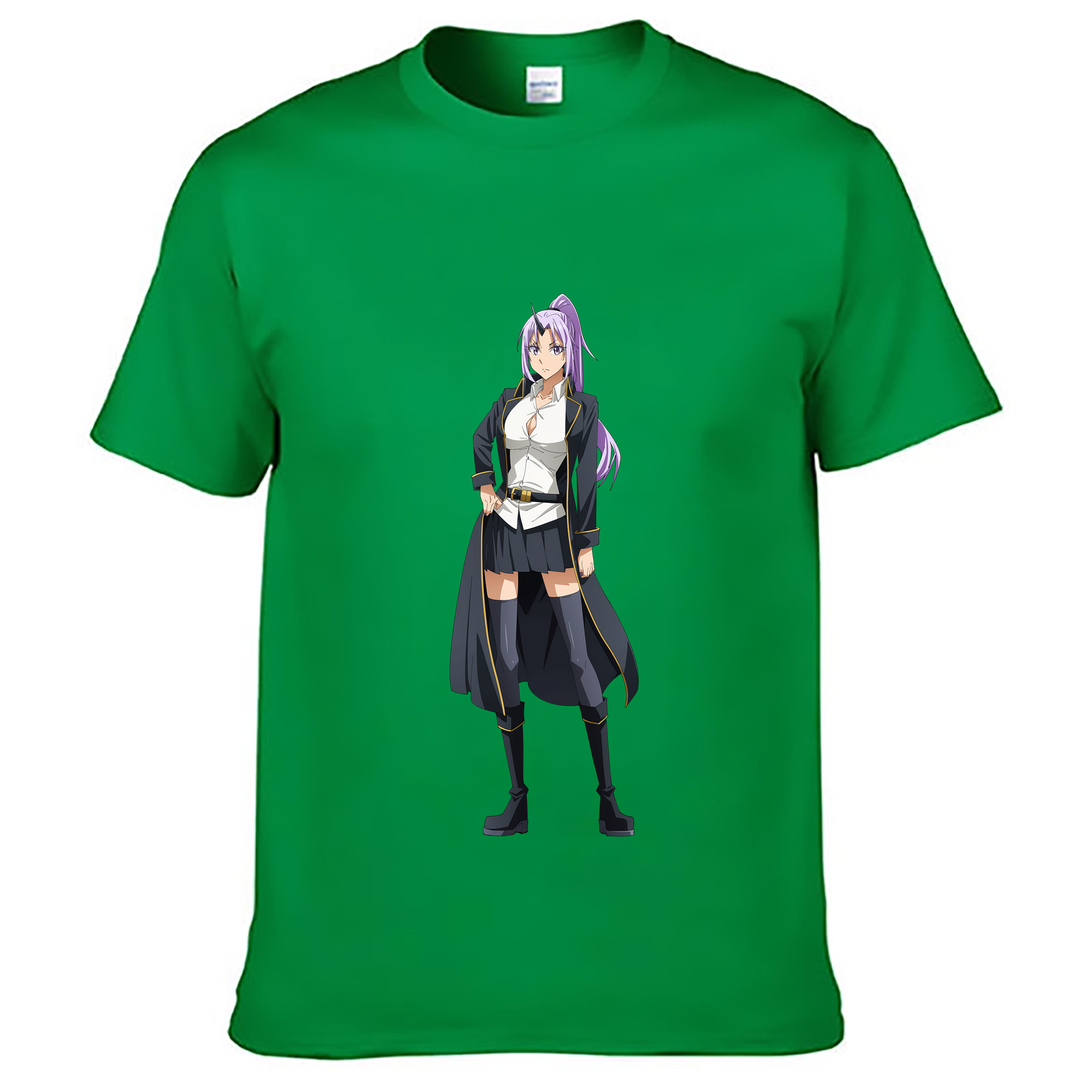 （画像用） 転スラ Regarding Reincarnated to Slime レディースカジュアルプリントTシャツ（綿100％）