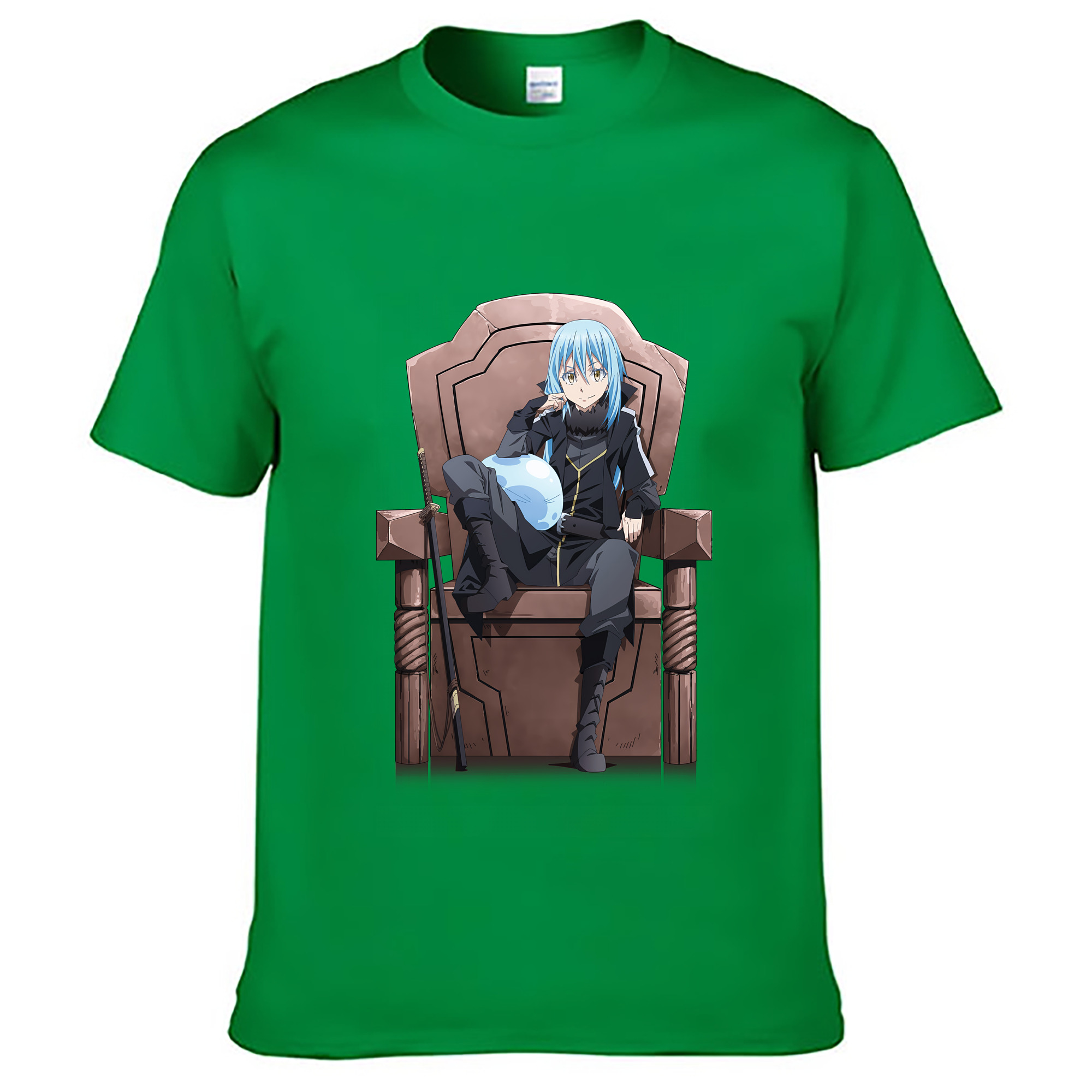 （画像用） 転スラ Regarding Reincarnated to Slime レディースカジュアルプリントTシャツ（綿100％）