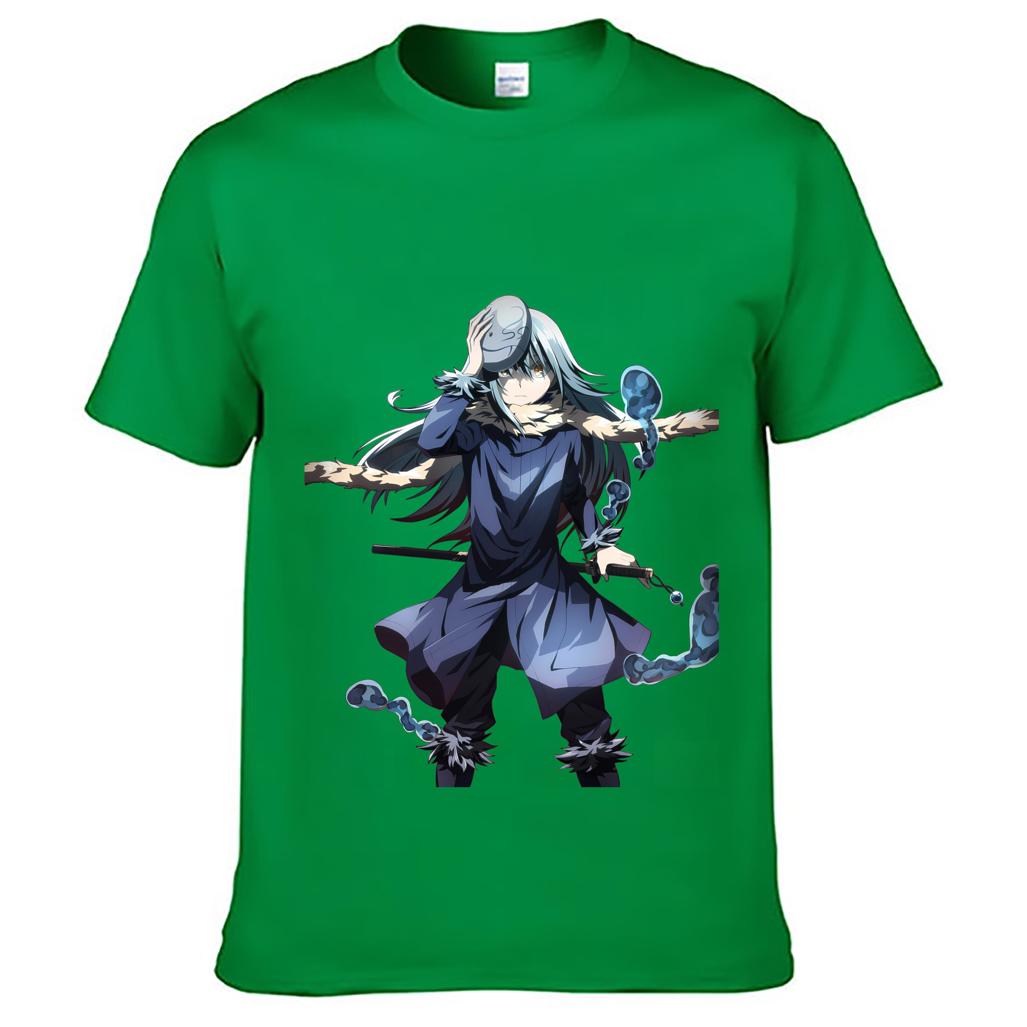 （画像用） 転スラ Regarding Reincarnated to Slime レディースカジュアルプリントTシャツ（綿100％）