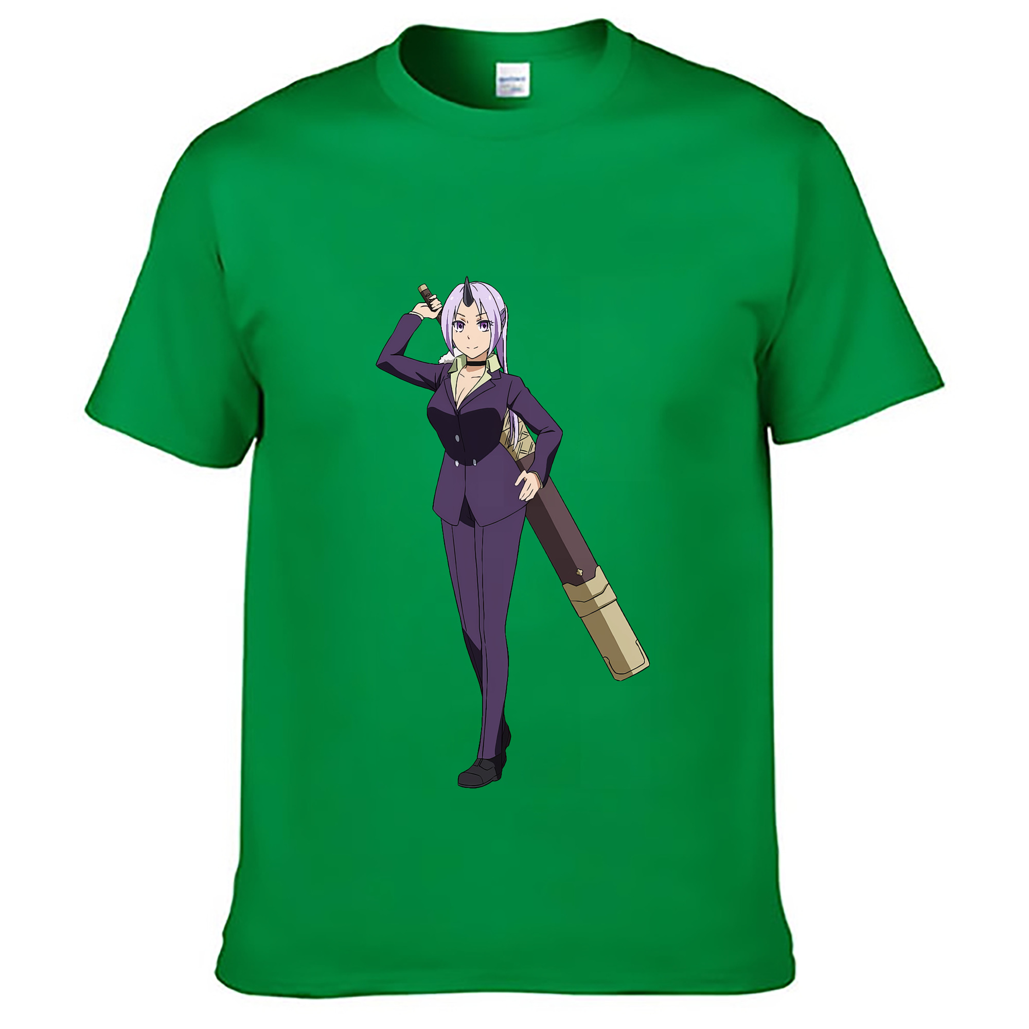 （画像用） 転スラ Regarding Reincarnated to Slime レディースカジュアルプリントTシャツ（綿100％）