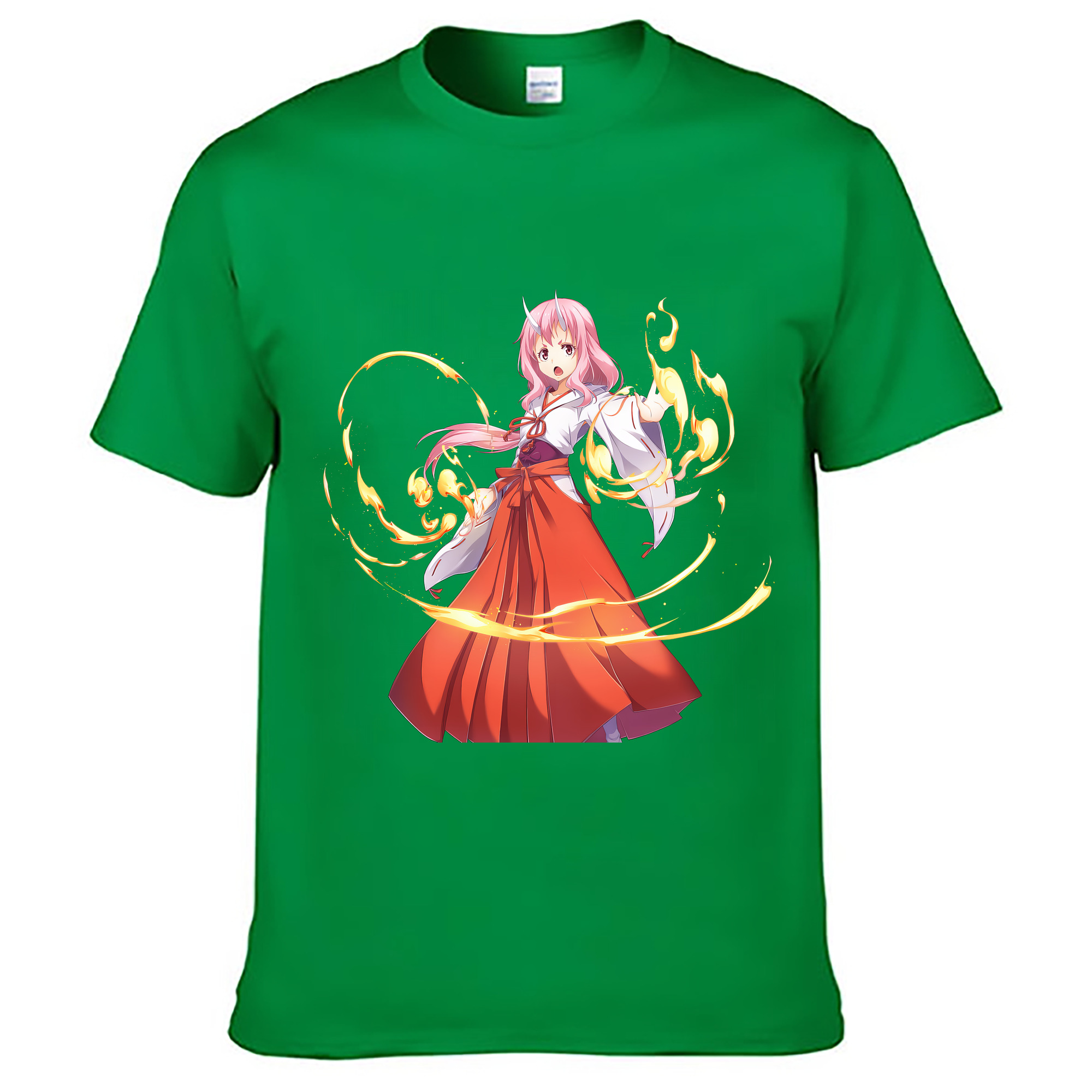 （画像用） 転スラ Regarding Reincarnated to Slime レディースカジュアルプリントTシャツ（綿100％）