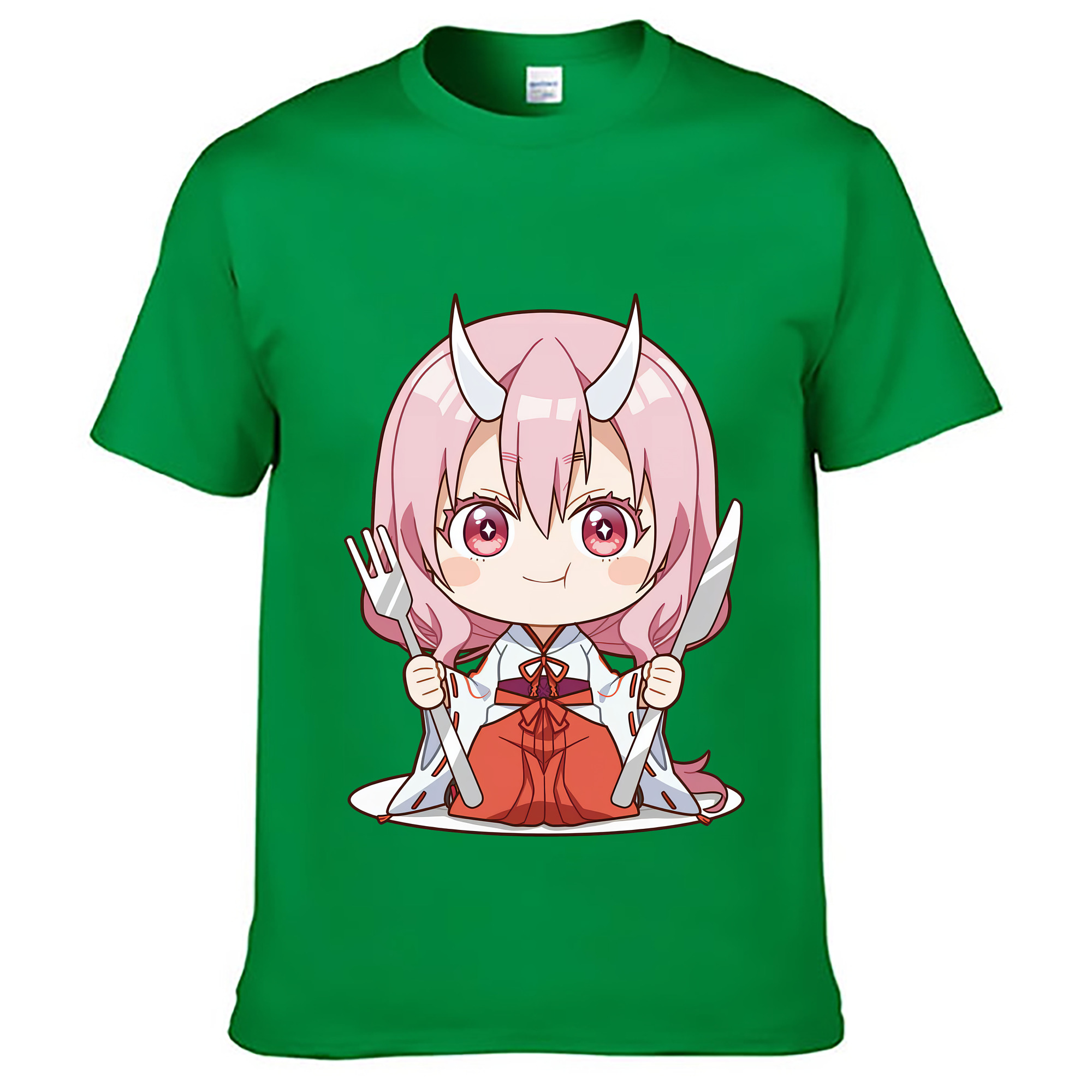 （画像用） 転スラ Regarding Reincarnated to Slime レディースカジュアルプリントTシャツ（綿100％）