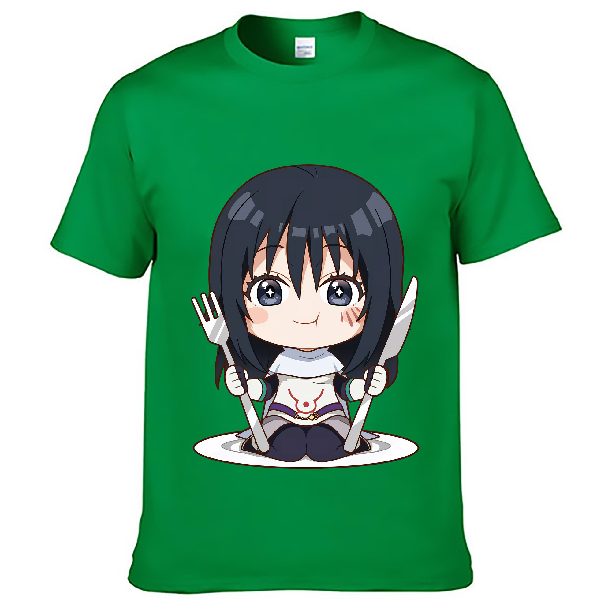 （画像用） 転スラ Regarding Reincarnated to Slime レディースカジュアルプリントTシャツ（綿100％）