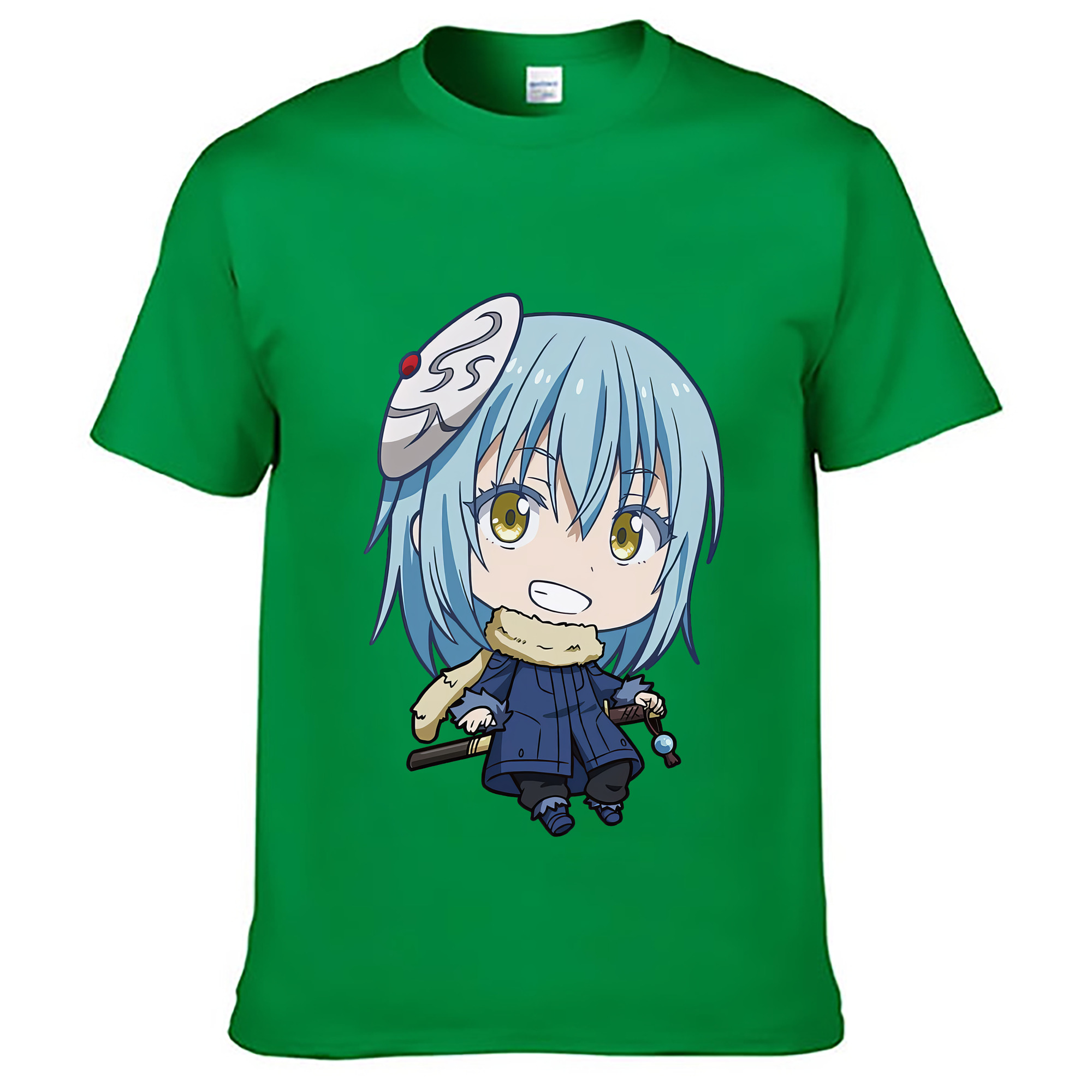 （画像用） 転スラ Regarding Reincarnated to Slime レディースカジュアルプリントTシャツ（綿100％）
