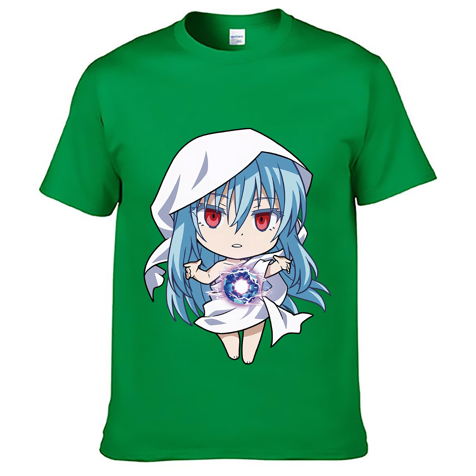 （画像用） 転スラ Regarding Reincarnated to Slime レディースカジュアルプリントTシャツ（綿100％）