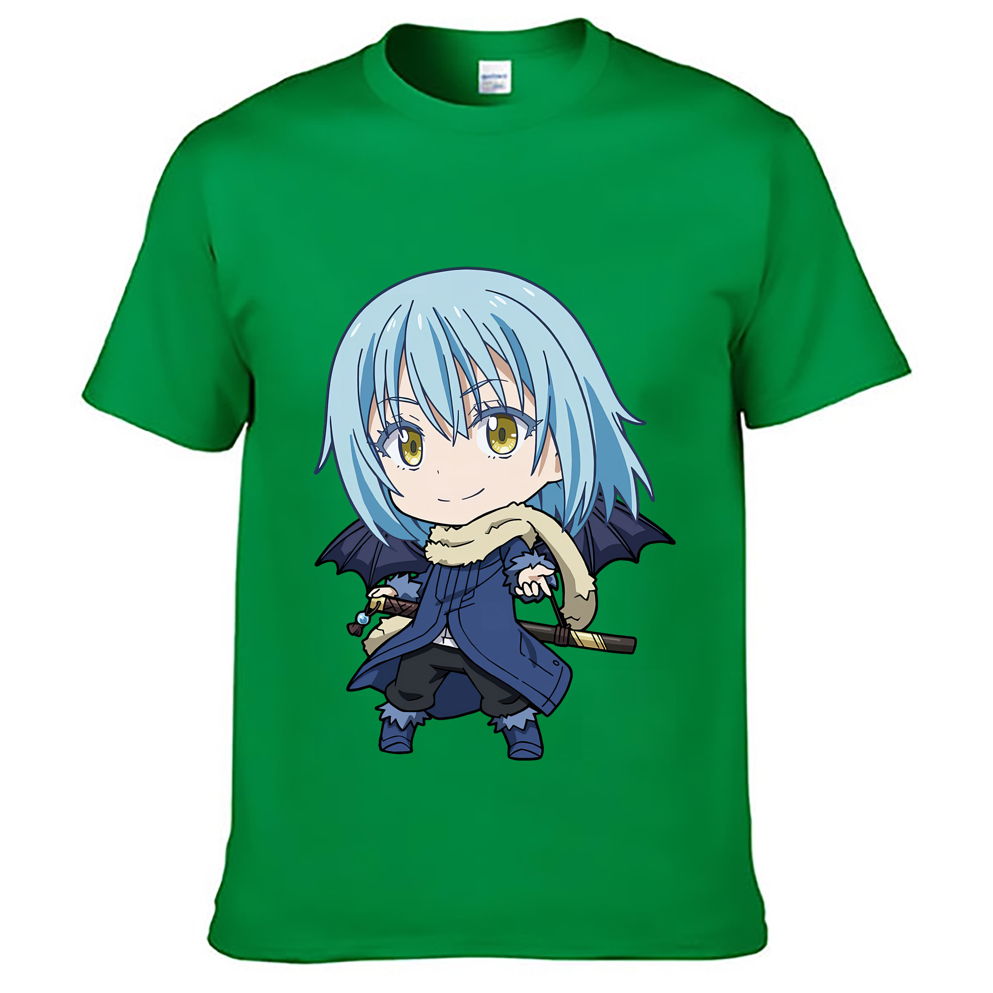 （画像用） 転スラ Regarding Reincarnated to Slime レディースカジュアルプリントTシャツ（綿100％）