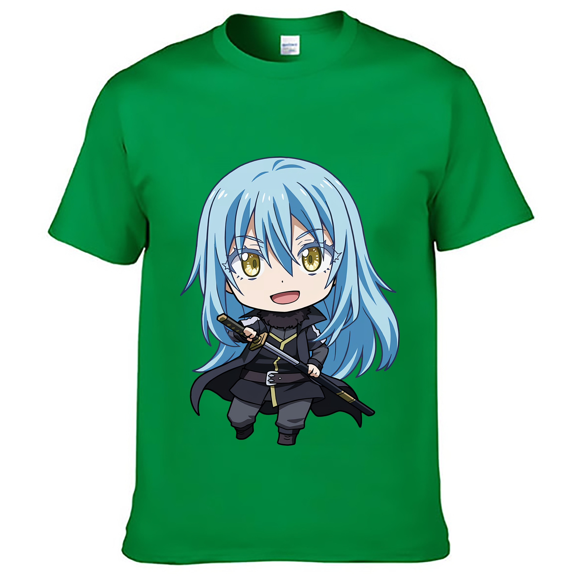 （画像用） 転スラ Regarding Reincarnated to Slime レディースカジュアルプリントTシャツ（綿100％）