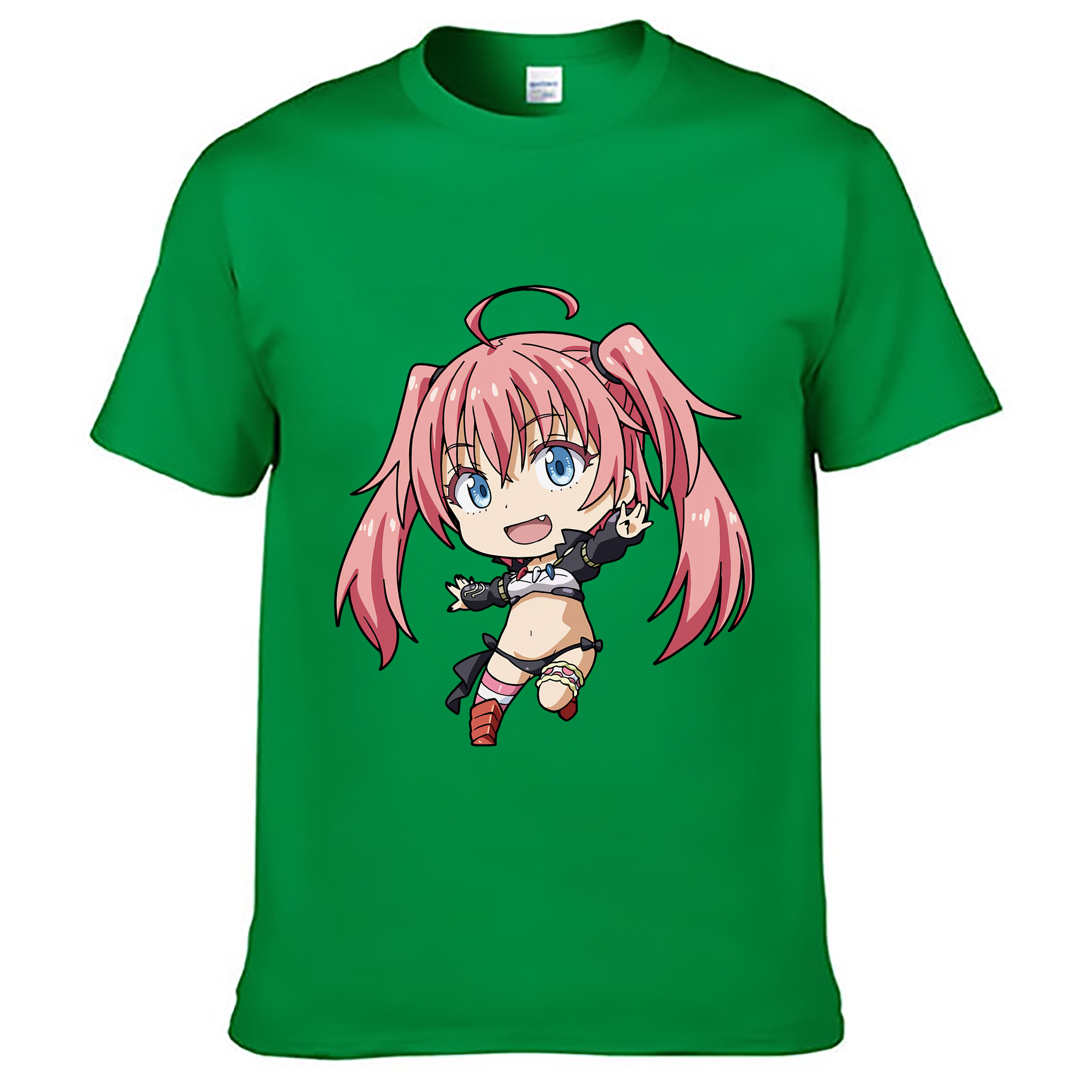 （画像用） 転スラ Regarding Reincarnated to Slime レディースカジュアルプリントTシャツ（綿100％）