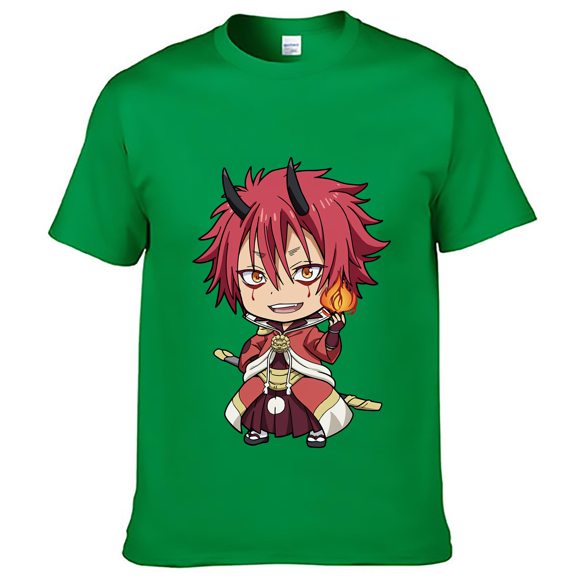 （画像用） 転スラ Regarding Reincarnated to Slime レディースカジュアルプリントTシャツ（綿100％）