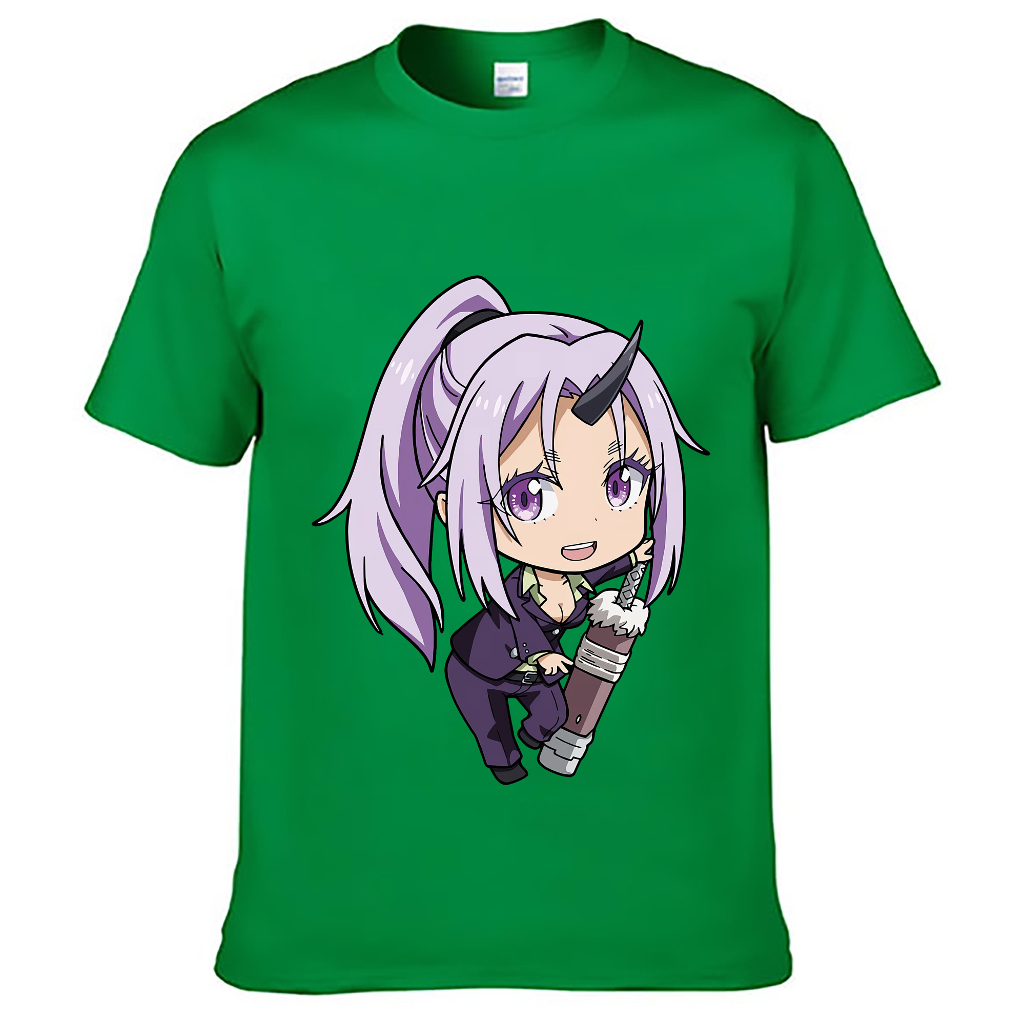 （画像用） 転スラ Regarding Reincarnated to Slime レディースカジュアルプリントTシャツ（綿100％）