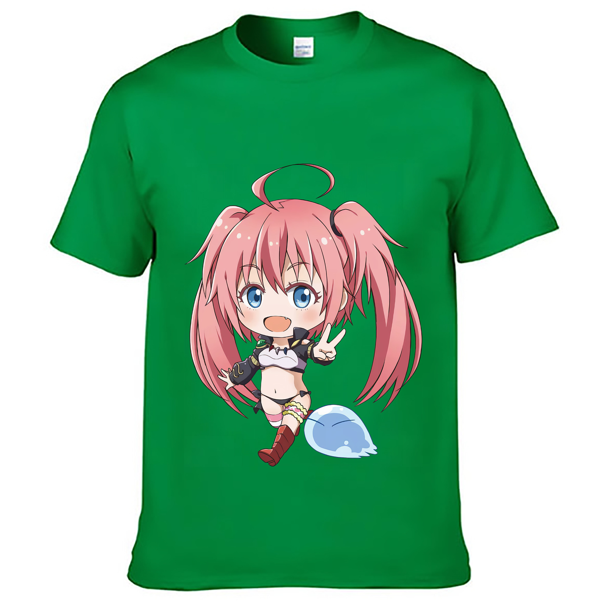 （画像用） 転スラ Regarding Reincarnated to Slime レディースカジュアルプリントTシャツ（綿100％）