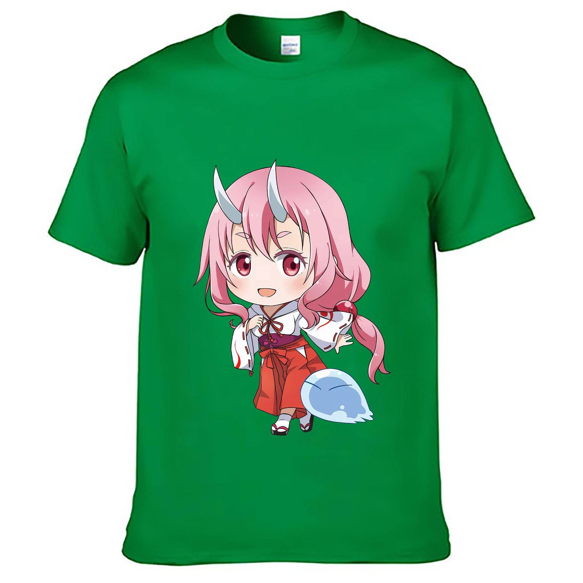 （画像用） 転スラ Regarding Reincarnated to Slime レディースカジュアルプリントTシャツ（綿100％）