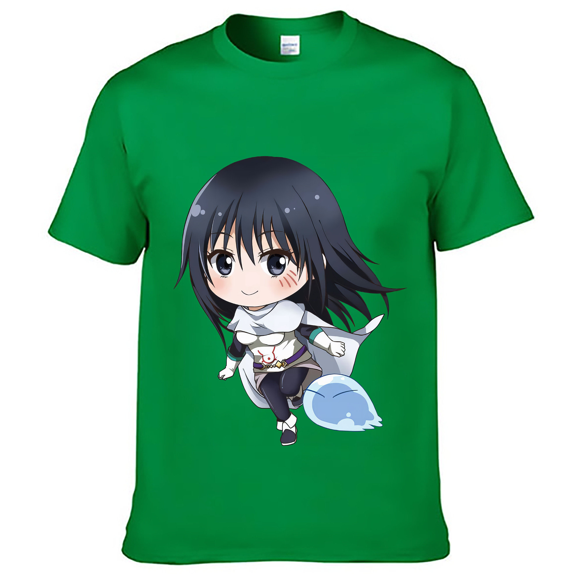 （画像用） 転スラ Regarding Reincarnated to Slime レディースカジュアルプリントTシャツ（綿100％）