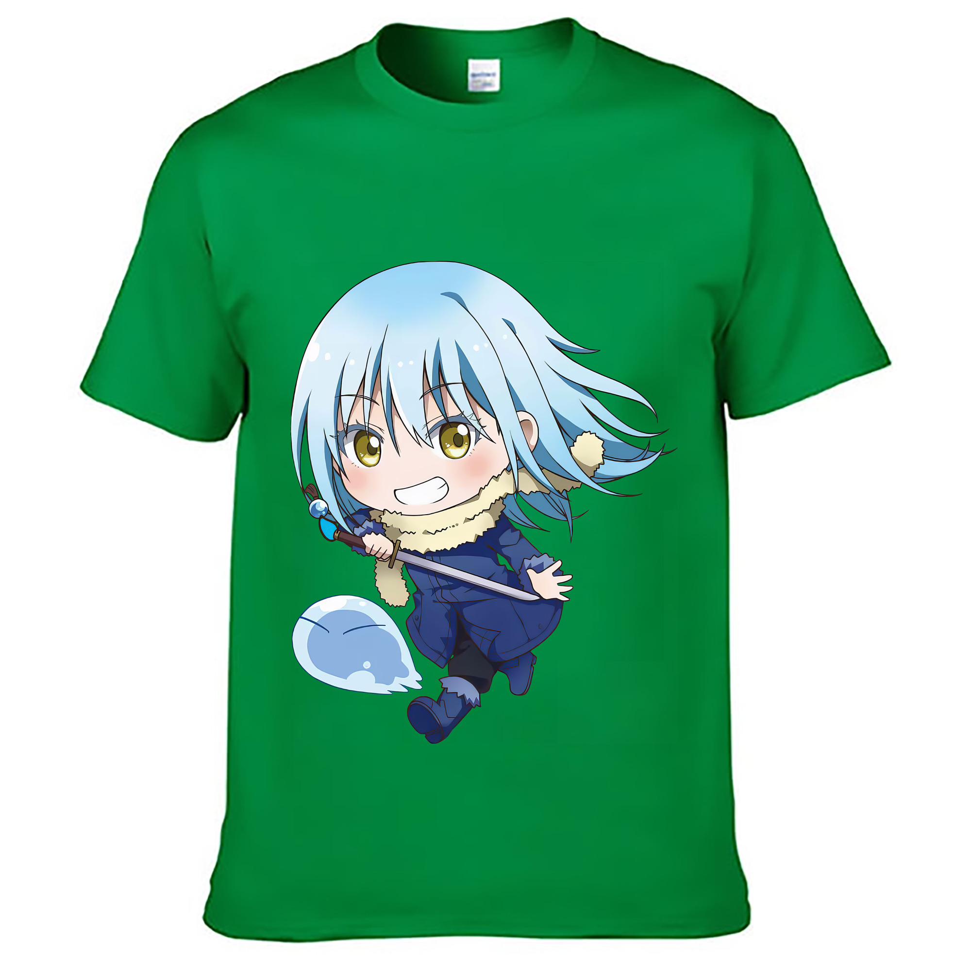 （画像用） 転スラ Regarding Reincarnated to Slime レディースカジュアルプリントTシャツ（綿100％）