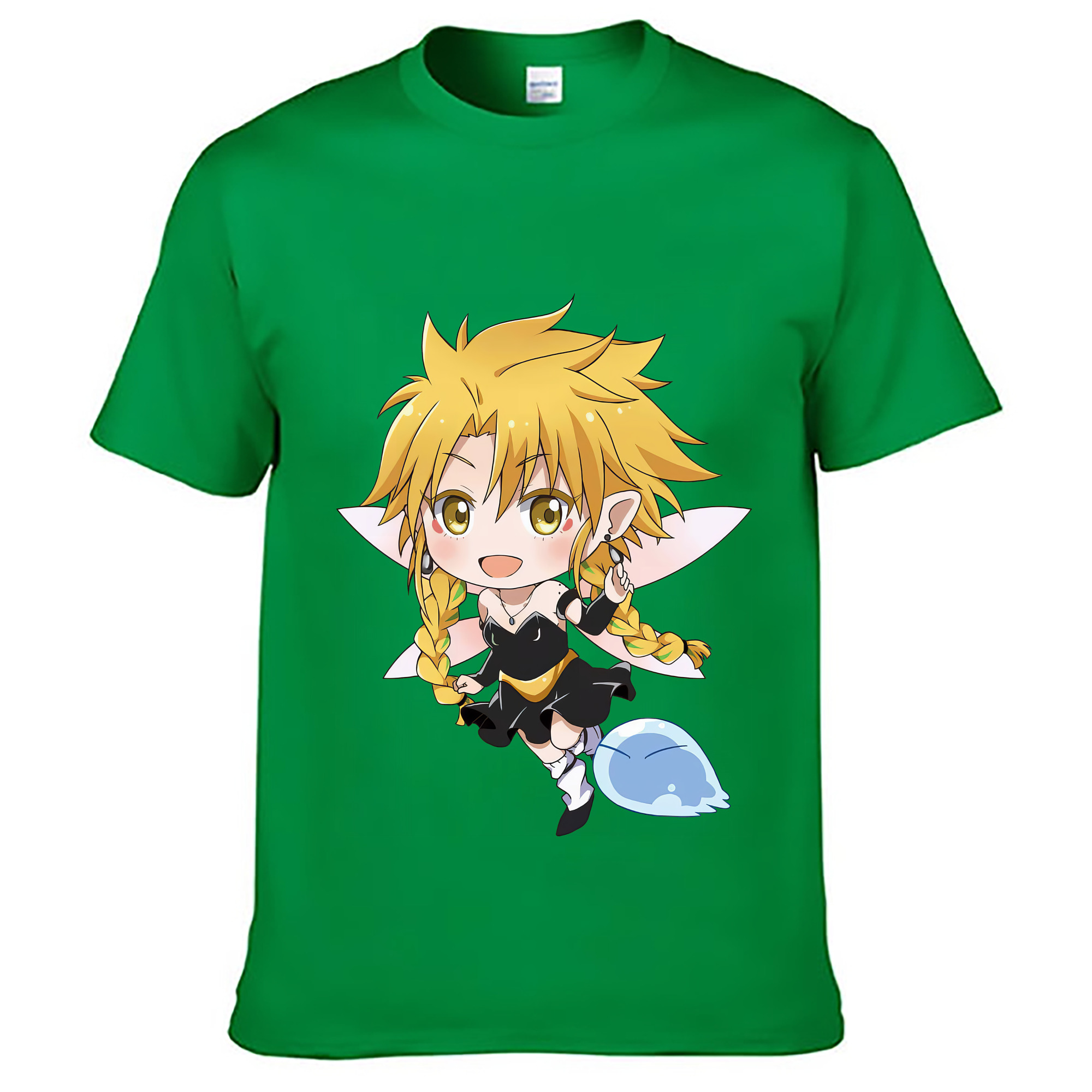 （画像用） 転スラ Regarding Reincarnated to Slime レディースカジュアルプリントTシャツ（綿100％）