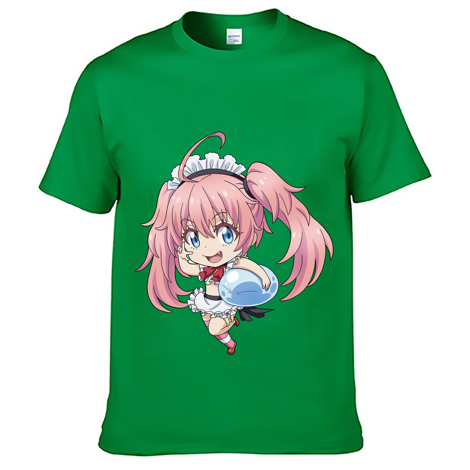（画像用） 転スラ Regarding Reincarnated to Slime レディースカジュアルプリントTシャツ（綿100％）