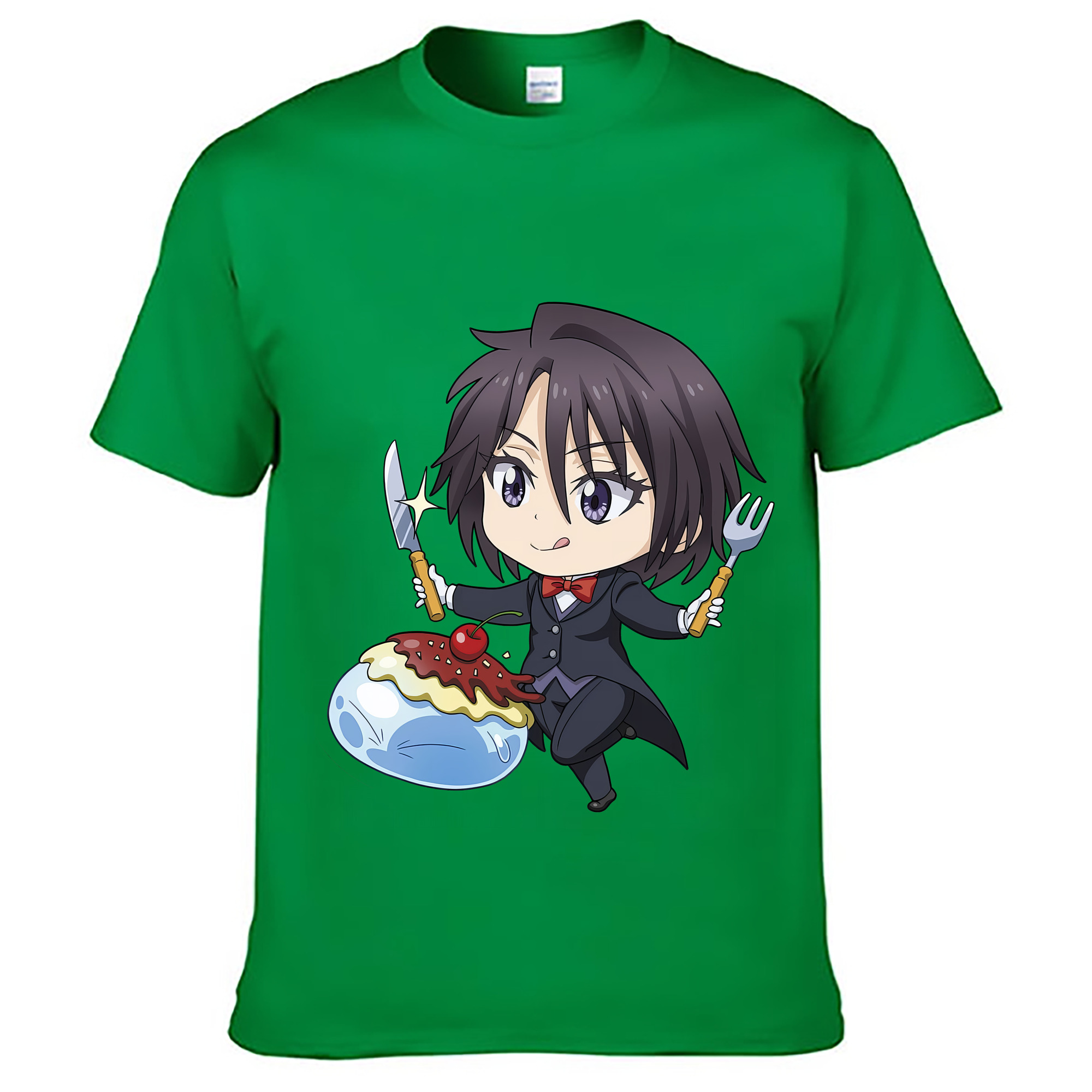 （画像用） 転スラ Regarding Reincarnated to Slime レディースカジュアルプリントTシャツ（綿100％）