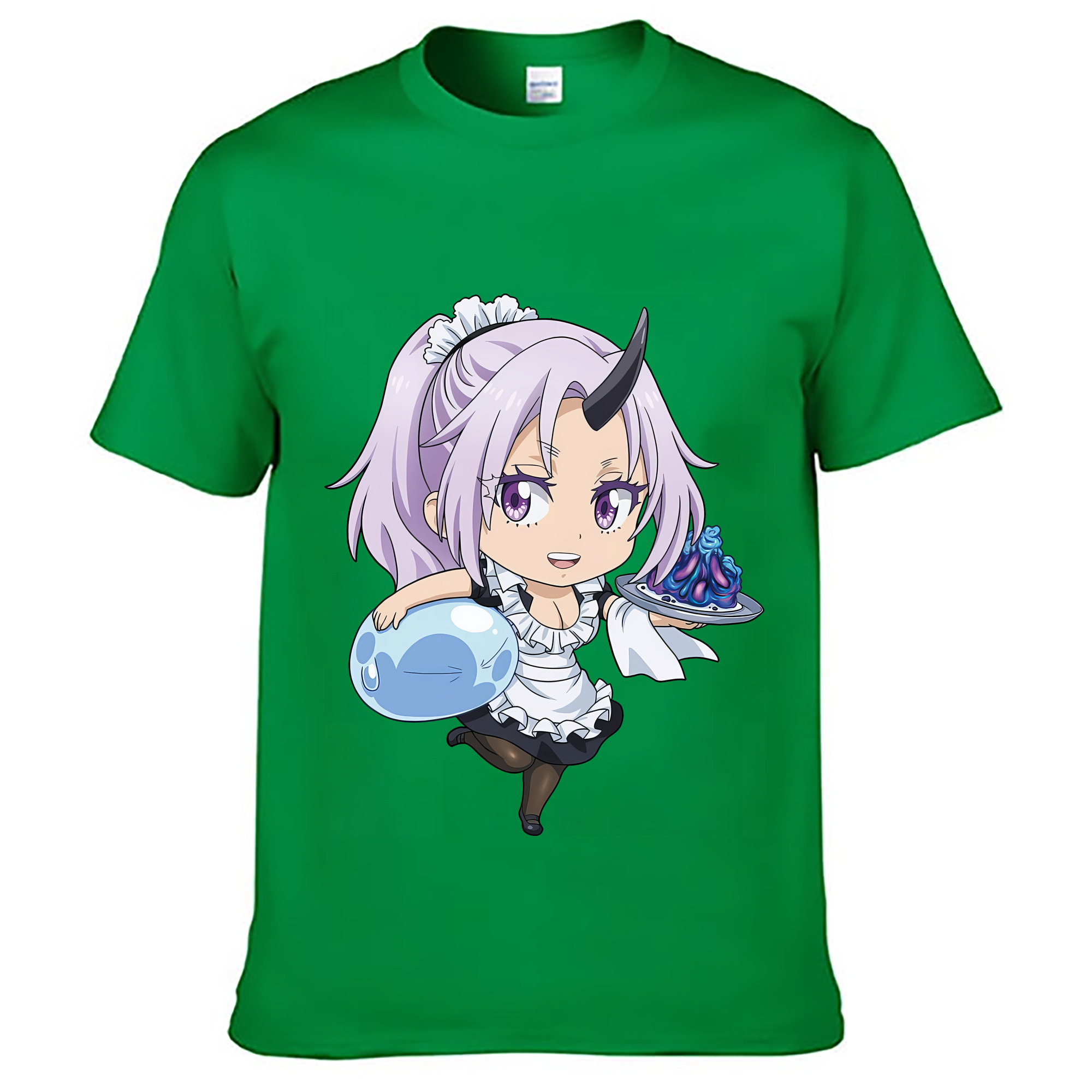 （画像用） 転スラ Regarding Reincarnated to Slime レディースカジュアルプリントTシャツ（綿100％）