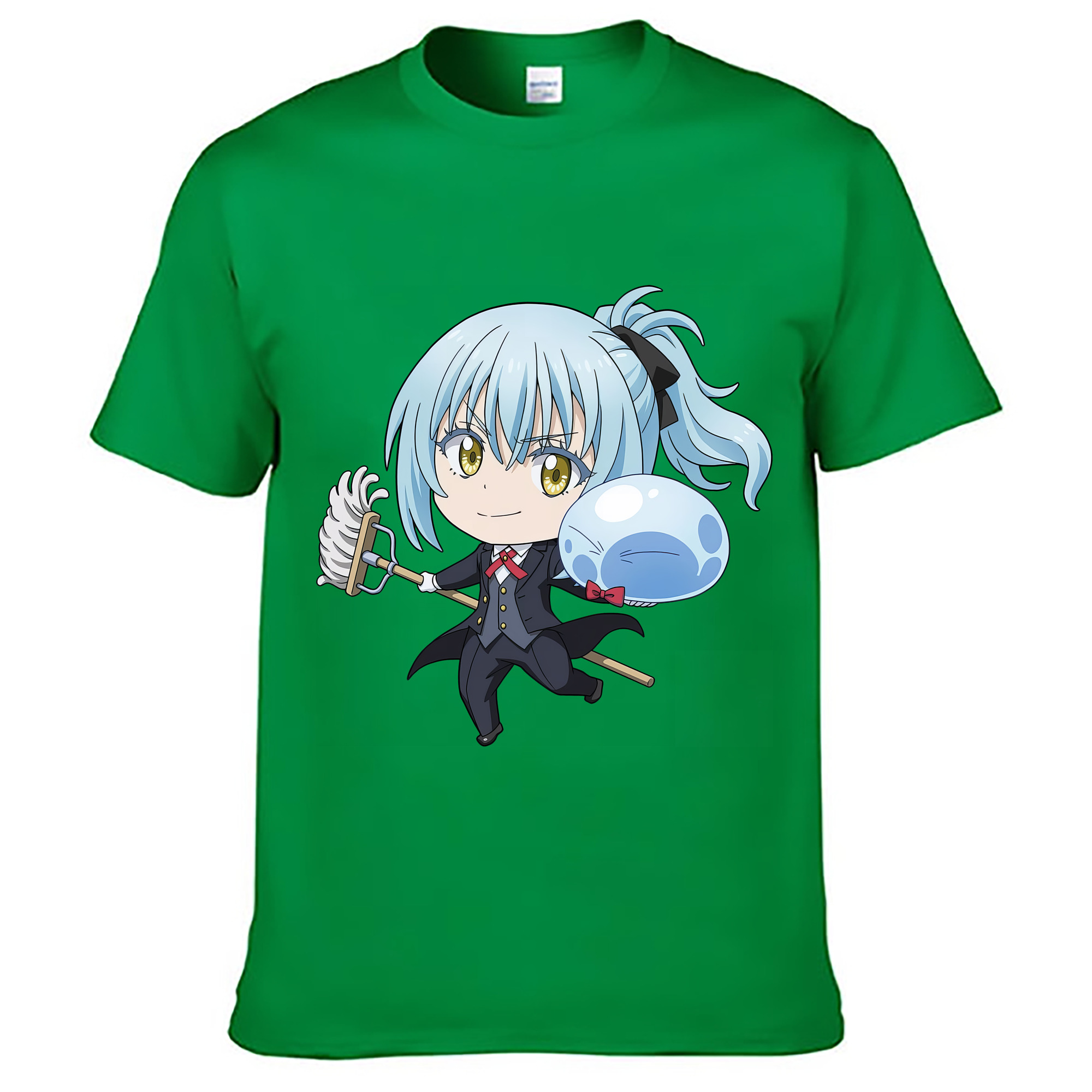 （画像用） 転スラ Regarding Reincarnated to Slime レディースカジュアルプリントTシャツ（綿100％）