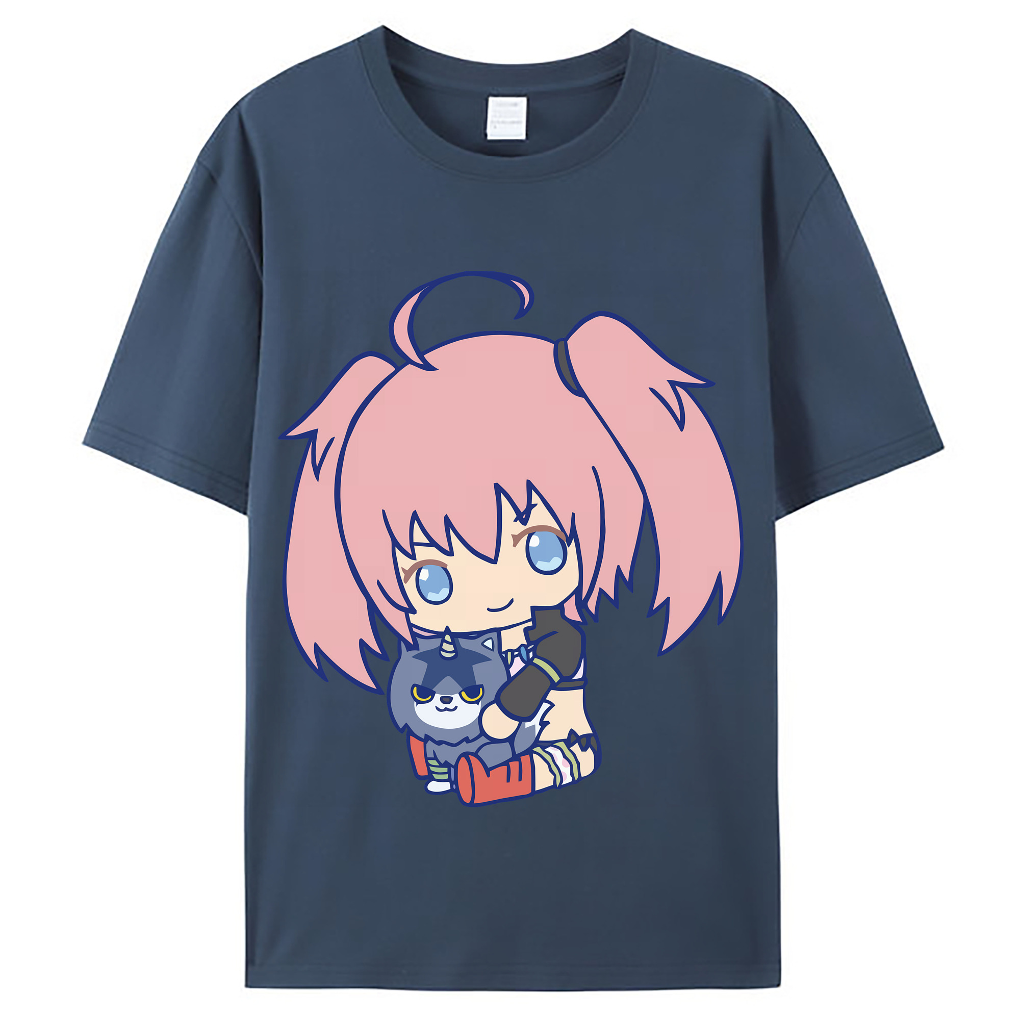 （画像用） 転スラ Regarding Reincarnated to Slime レディースカジュアルプリントTシャツ（綿100％）