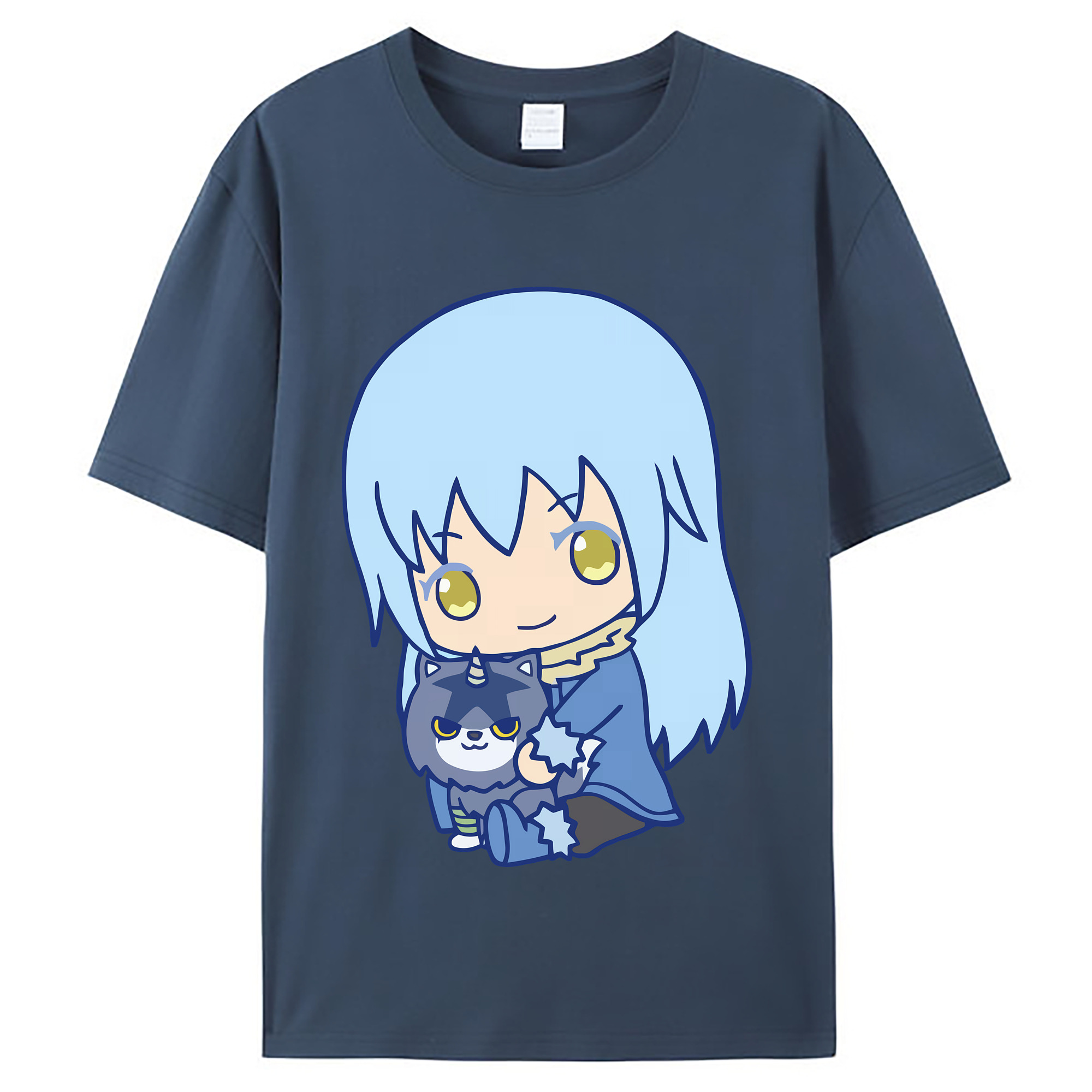 （画像用） 転スラ Regarding Reincarnated to Slime レディースカジュアルプリントTシャツ（綿100％）