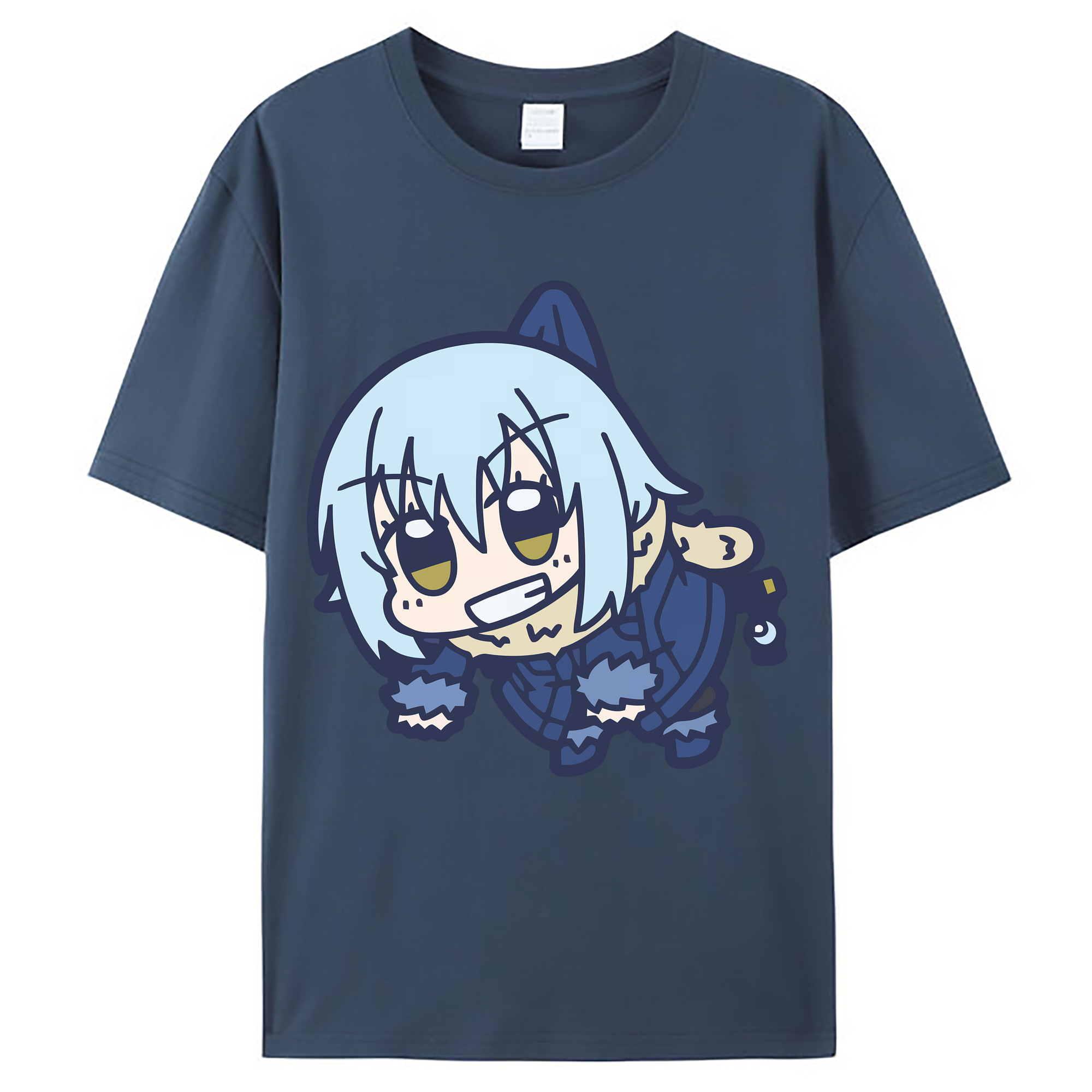（画像用） 転スラ Regarding Reincarnated to Slime レディースカジュアルプリントTシャツ（綿100％）
