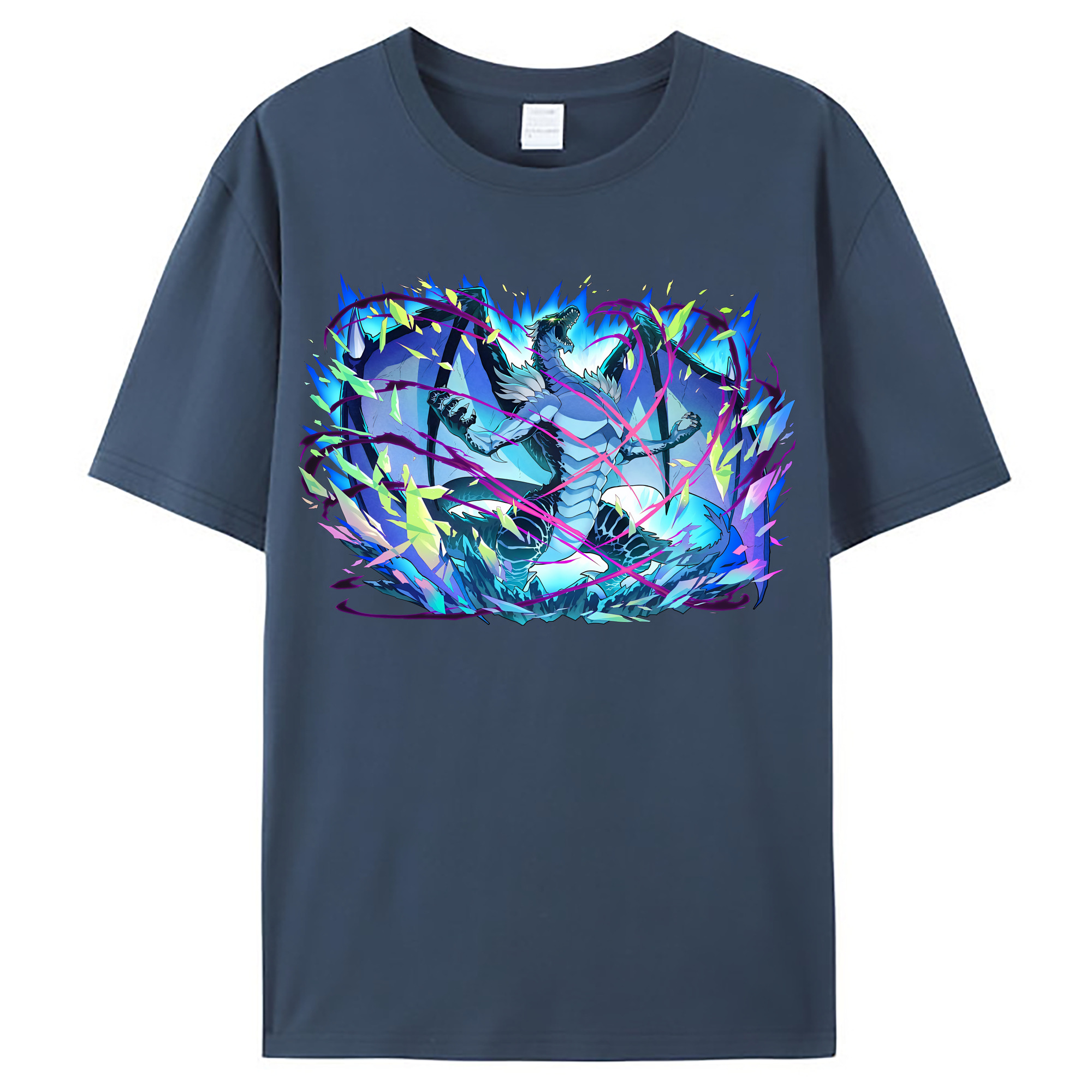 （画像用） 転スラ Regarding Reincarnated to Slime レディースカジュアルプリントTシャツ（綿100％）