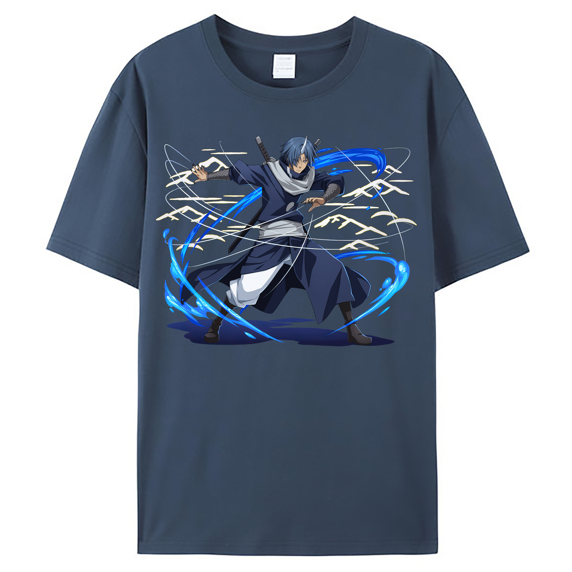（画像用） 転スラ Regarding Reincarnated to Slime レディースカジュアルプリントTシャツ（綿100％）