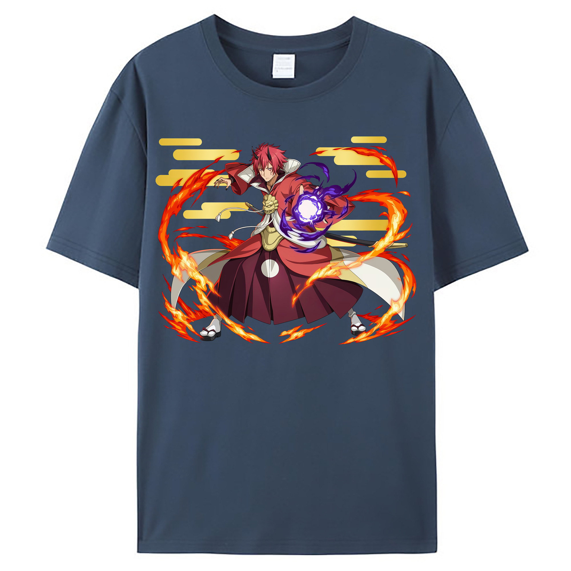 （画像用） 転スラ Regarding Reincarnated to Slime レディースカジュアルプリントTシャツ（綿100％）