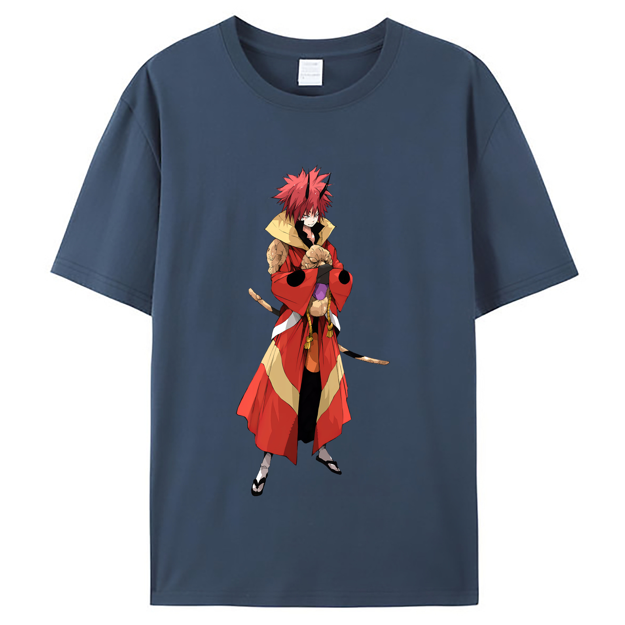 （画像用） 転スラ Regarding Reincarnated to Slime レディースカジュアルプリントTシャツ（綿100％）