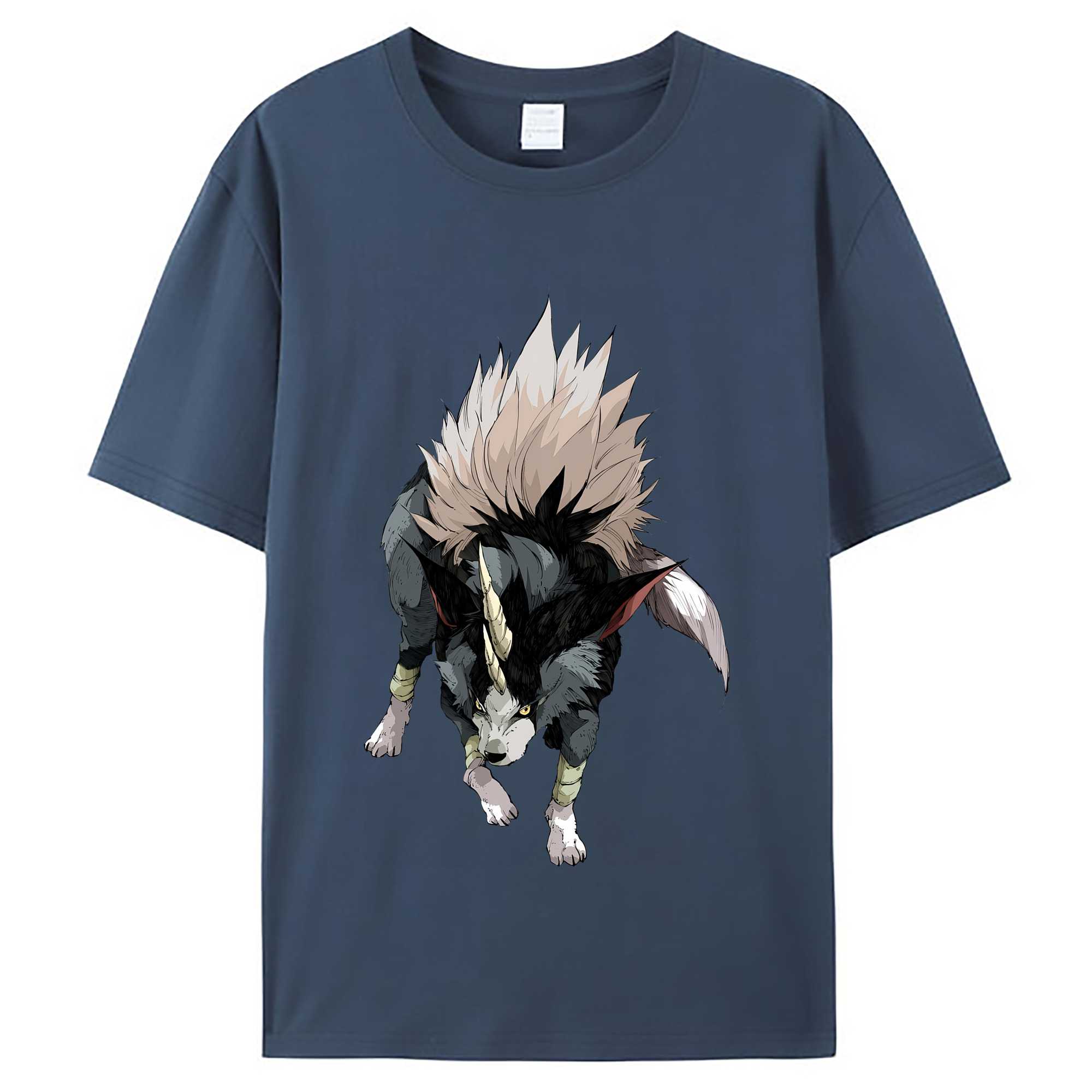 （画像用） 転スラ Regarding Reincarnated to Slime レディースカジュアルプリントTシャツ（綿100％）