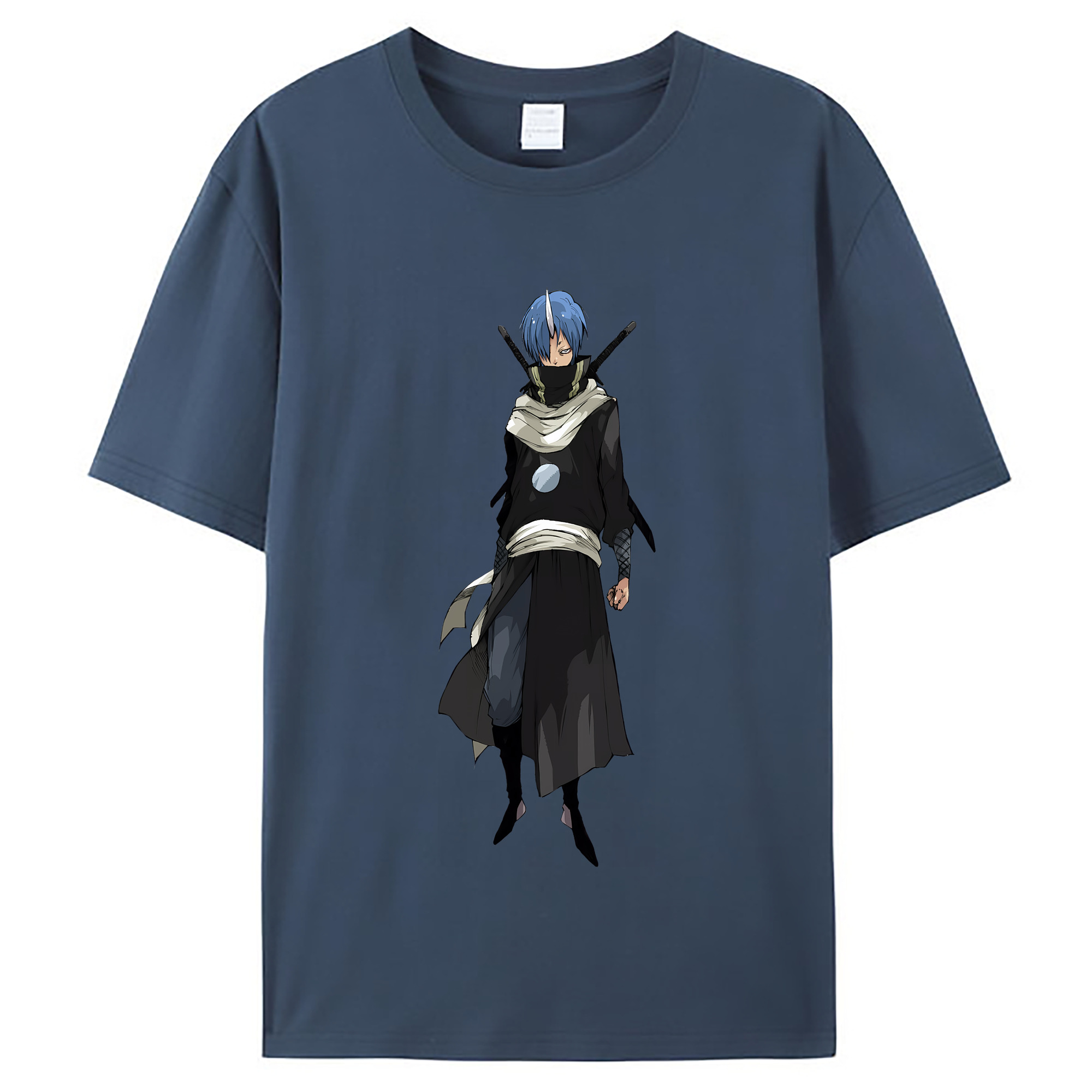 （画像用） 転スラ Regarding Reincarnated to Slime レディースカジュアルプリントTシャツ（綿100％）