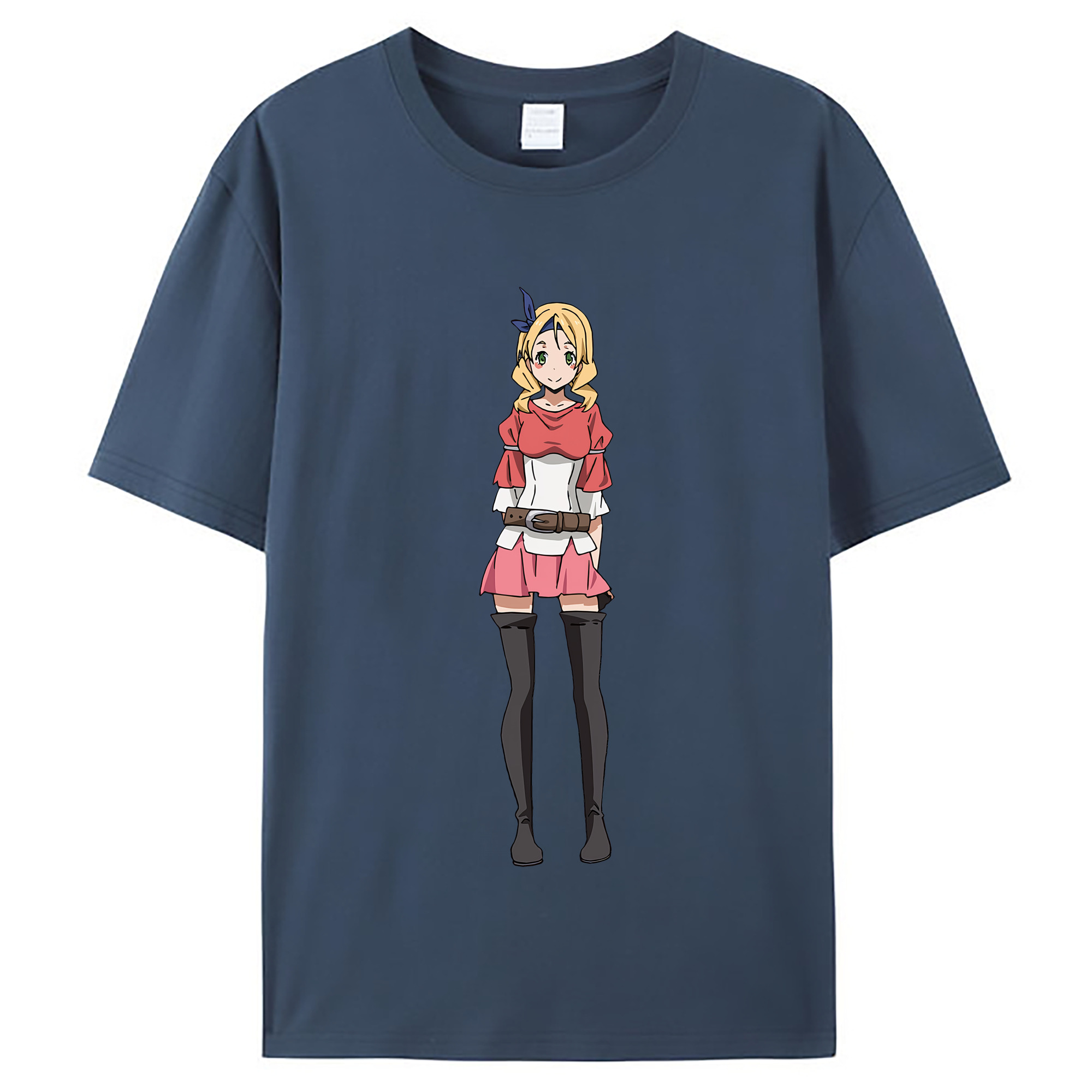 （画像用） 転スラ Regarding Reincarnated to Slime レディースカジュアルプリントTシャツ（綿100％）