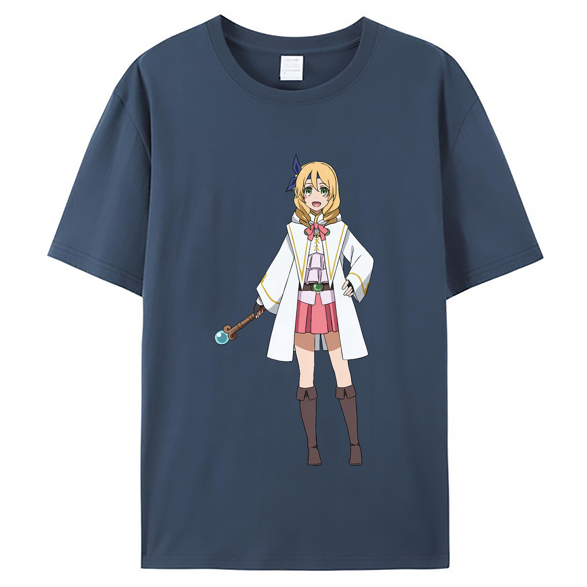 （画像用） 転スラ Regarding Reincarnated to Slime レディースカジュアルプリントTシャツ（綿100％）
