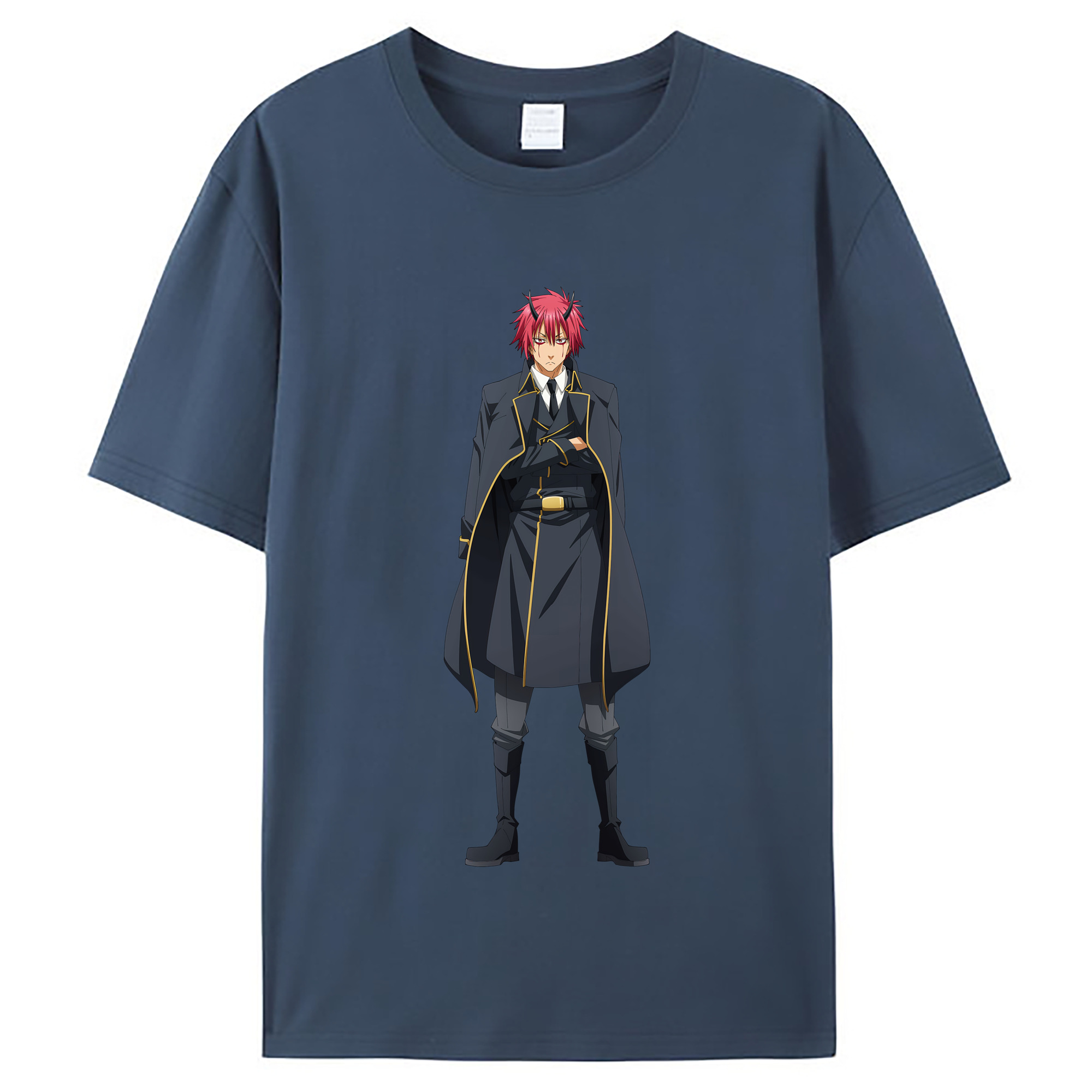 （画像用） 転スラ Regarding Reincarnated to Slime レディースカジュアルプリントTシャツ（綿100％）