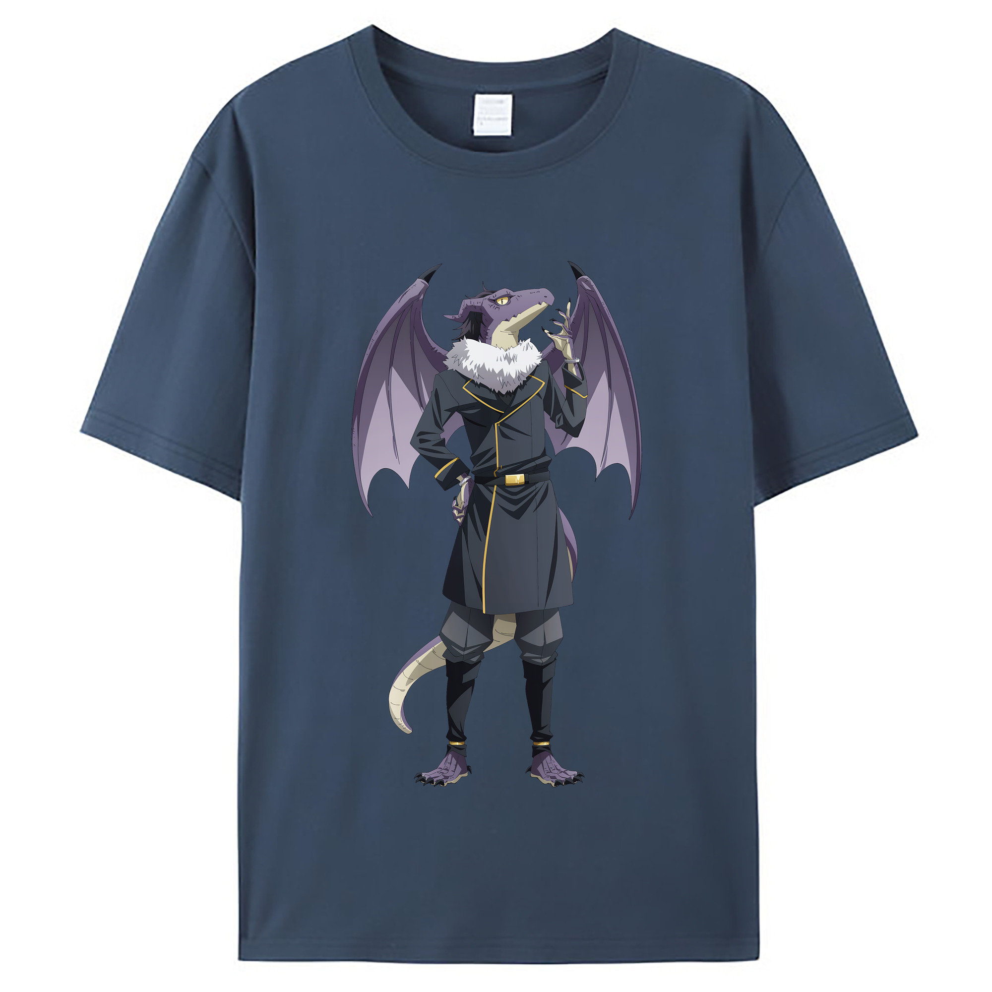 （画像用） 転スラ Regarding Reincarnated to Slime レディースカジュアルプリントTシャツ（綿100％）