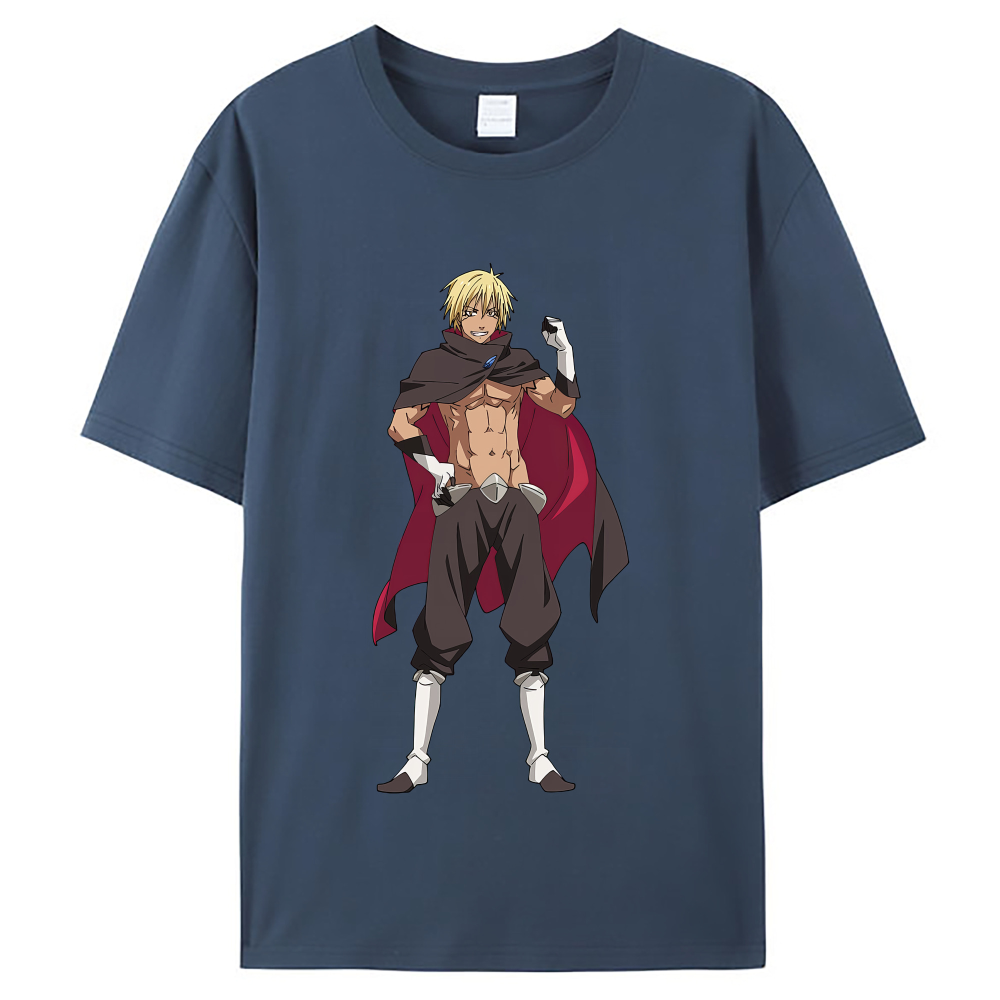 （画像用） 転スラ Regarding Reincarnated to Slime レディースカジュアルプリントTシャツ（綿100％）